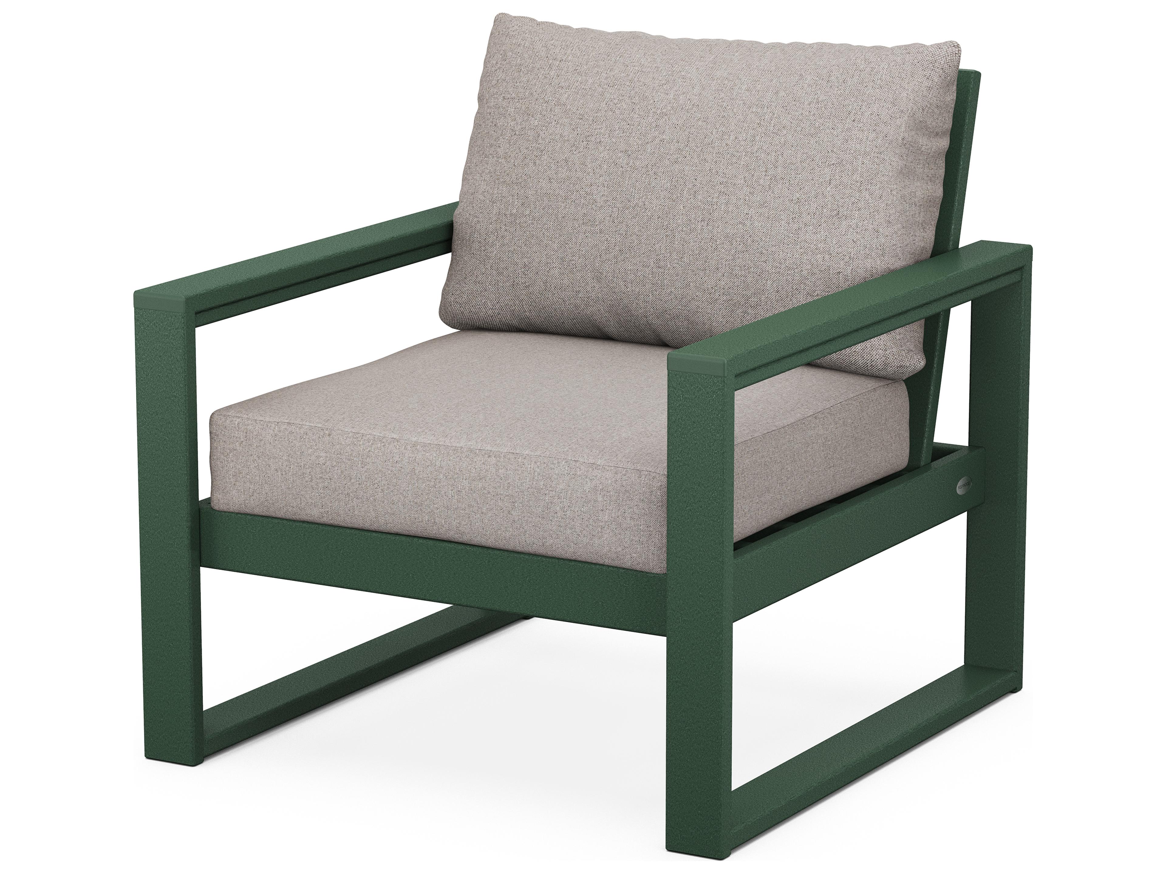 POLYWOOD® Edge Recycled Plastic Outdoor Patio Lounge Chair