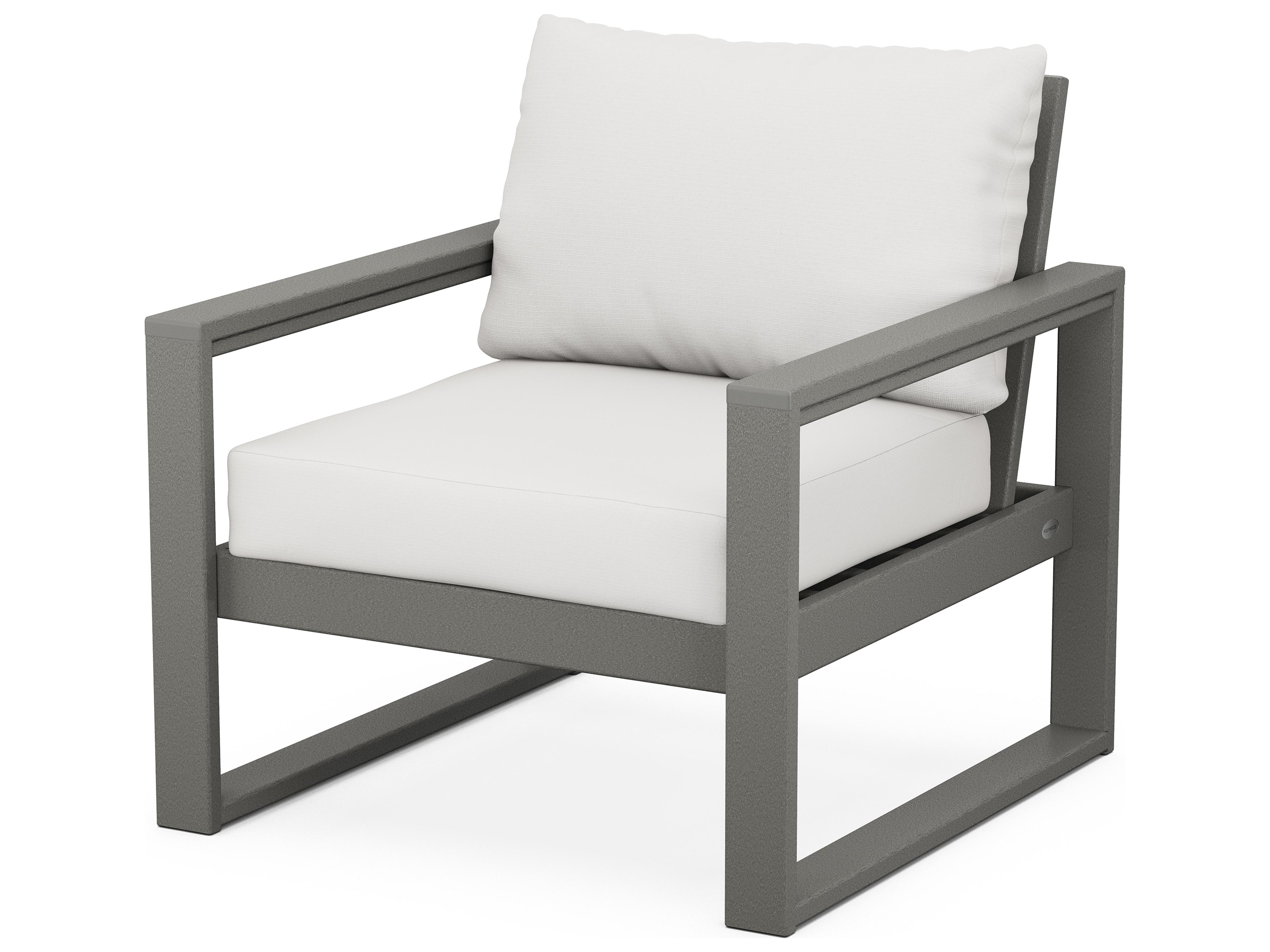 POLYWOOD® Edge Recycled Plastic Outdoor Patio Lounge Chair