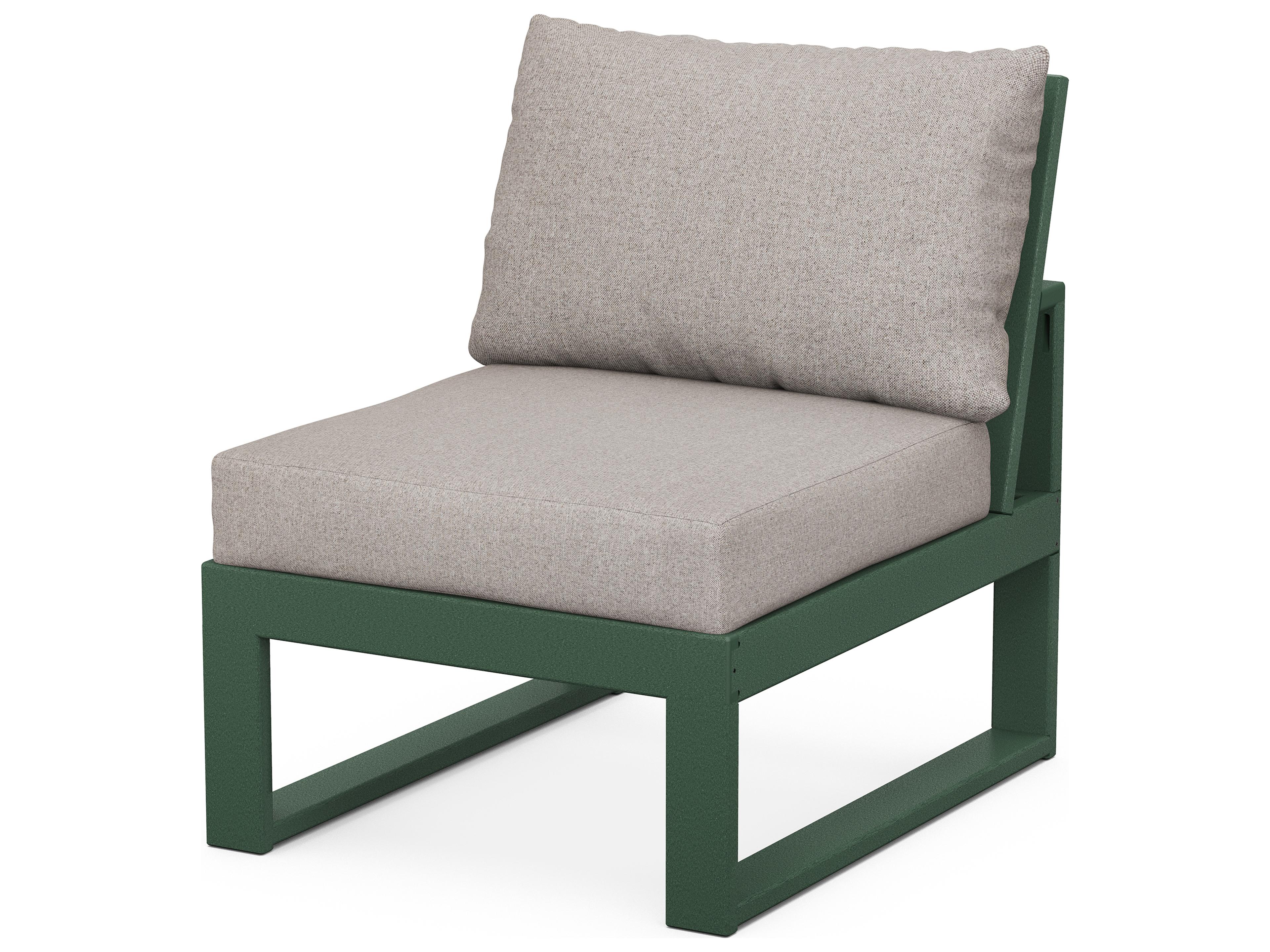 POLYWOOD® Edge Recycled Plastic Modular Patio Lounge Chair