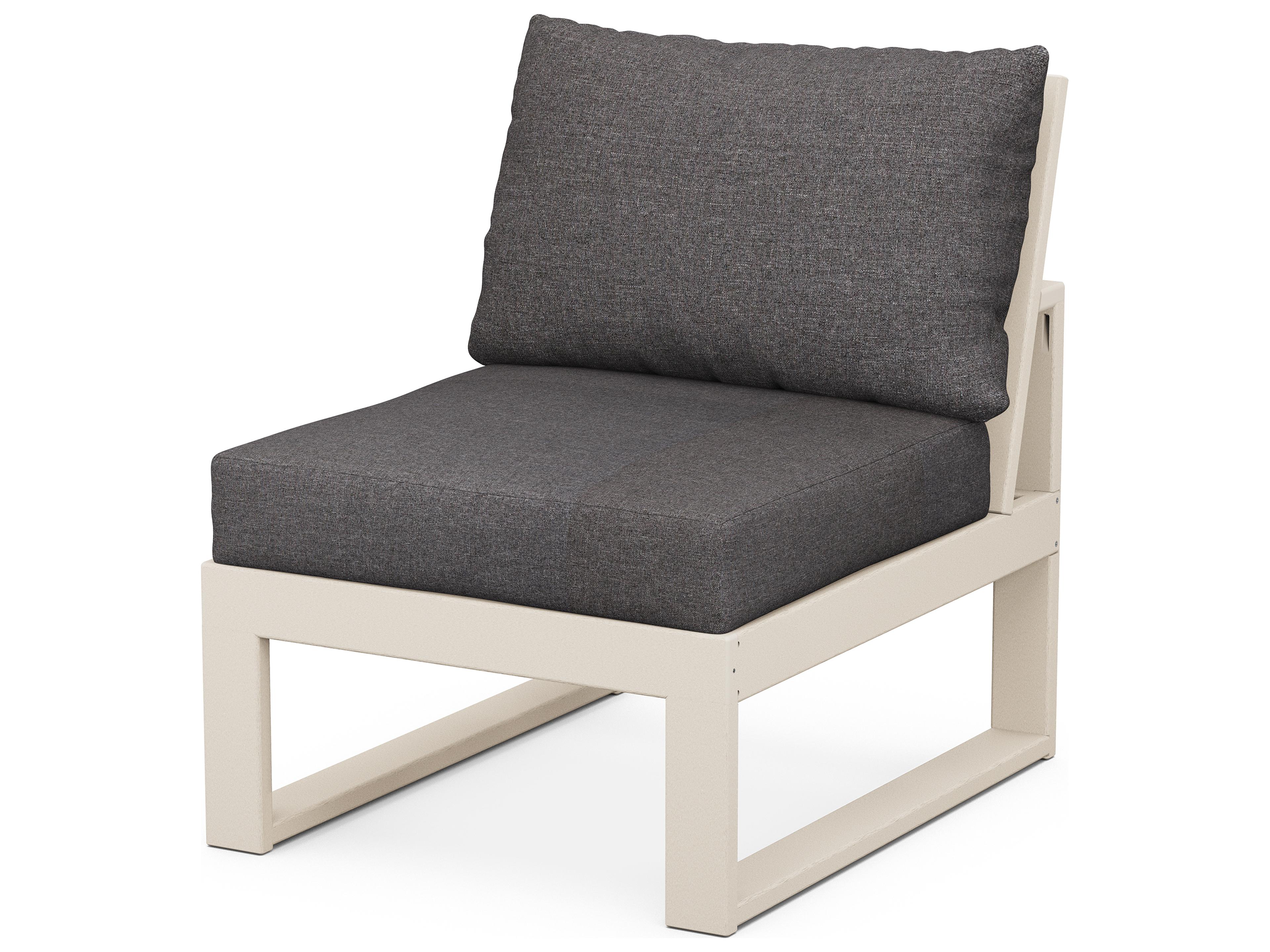 POLYWOOD® Edge Recycled Plastic Modular Patio Lounge Chair