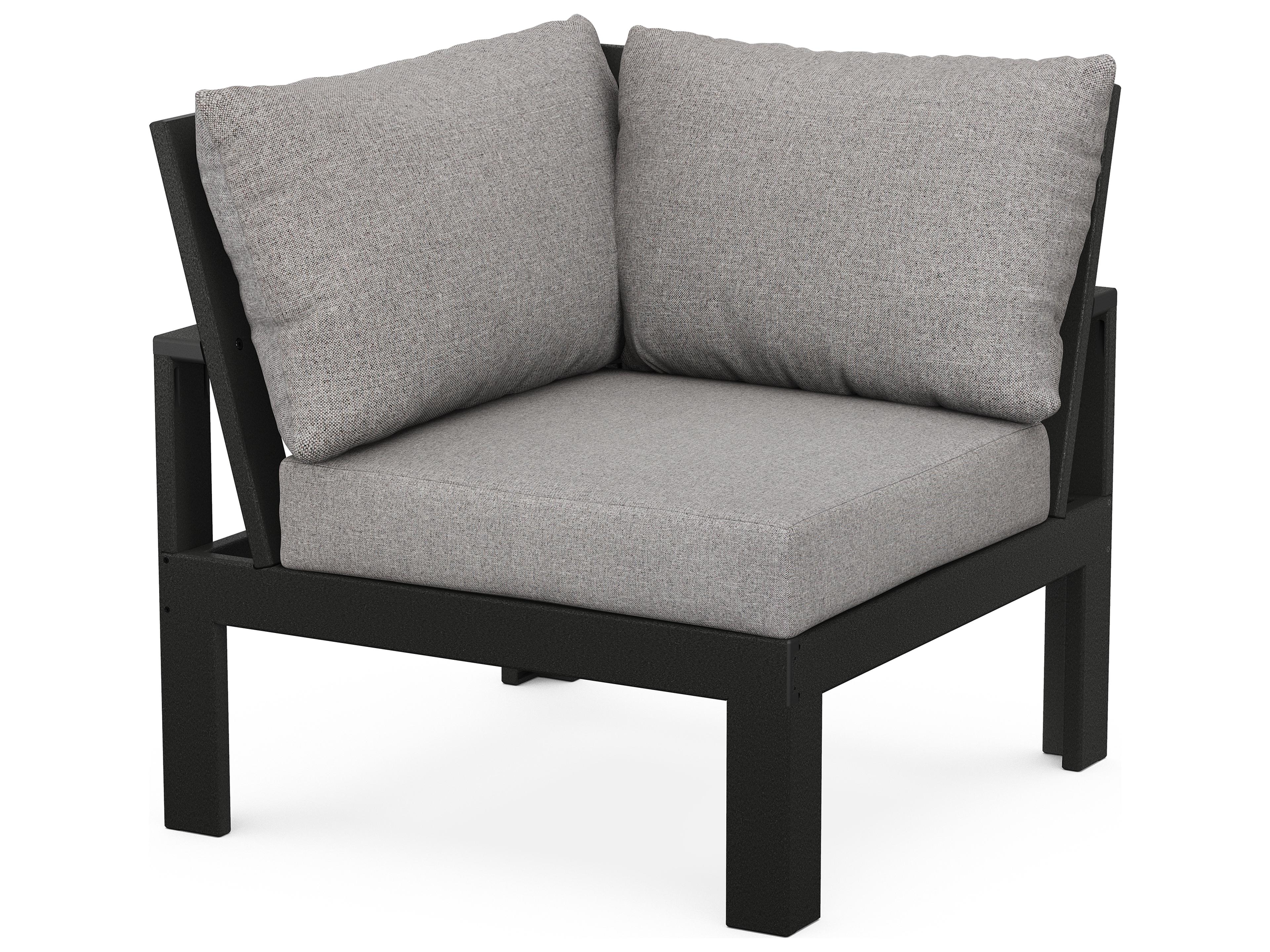 POLYWOOD® Edge Recycled Plastic Corner Patio Lounge Chair