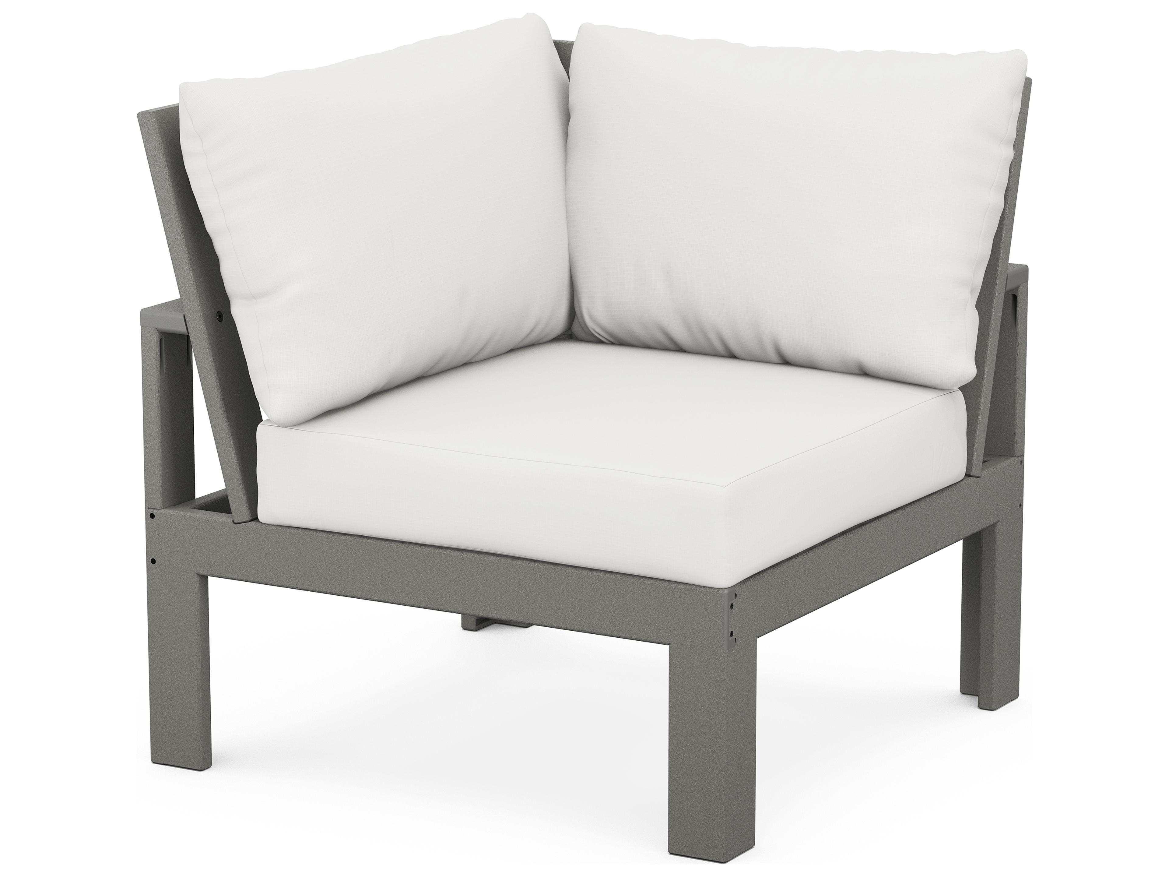 POLYWOOD® Edge Recycled Plastic Corner Patio Lounge Chair