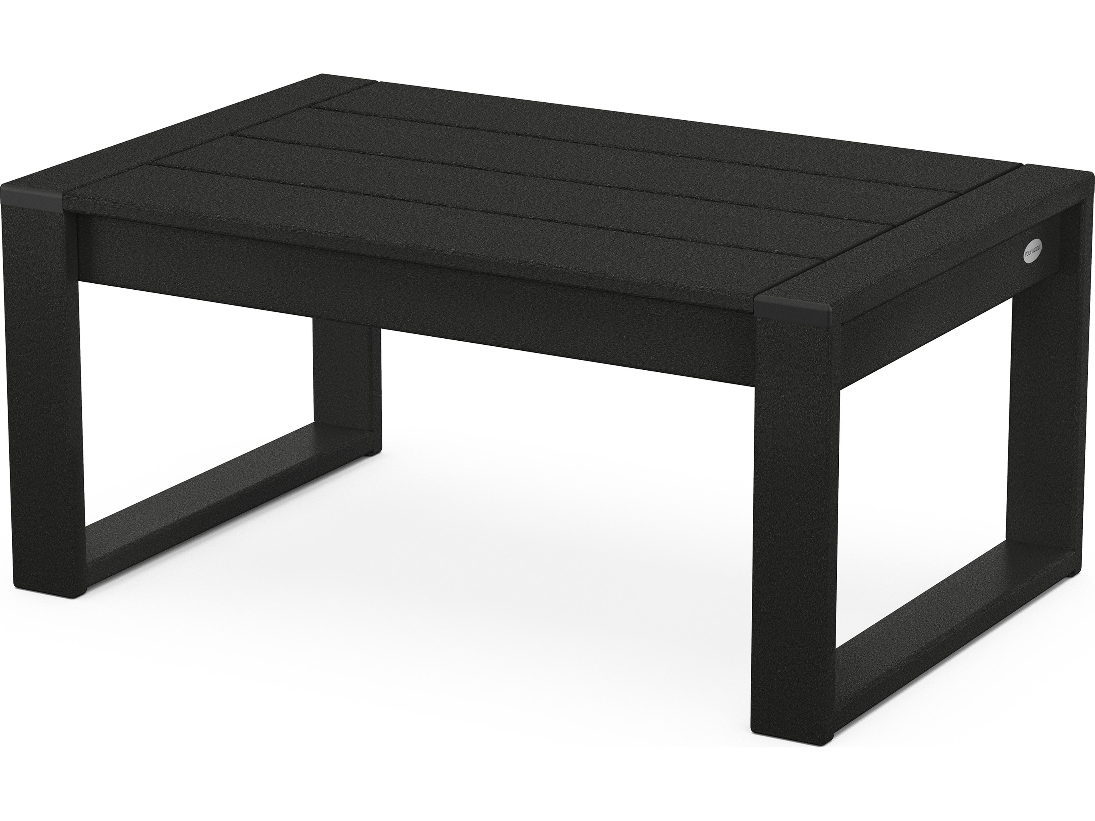 POLYWOOD® Edge Recycled Plastic Rectangular Outdoor Patio Coffee Table