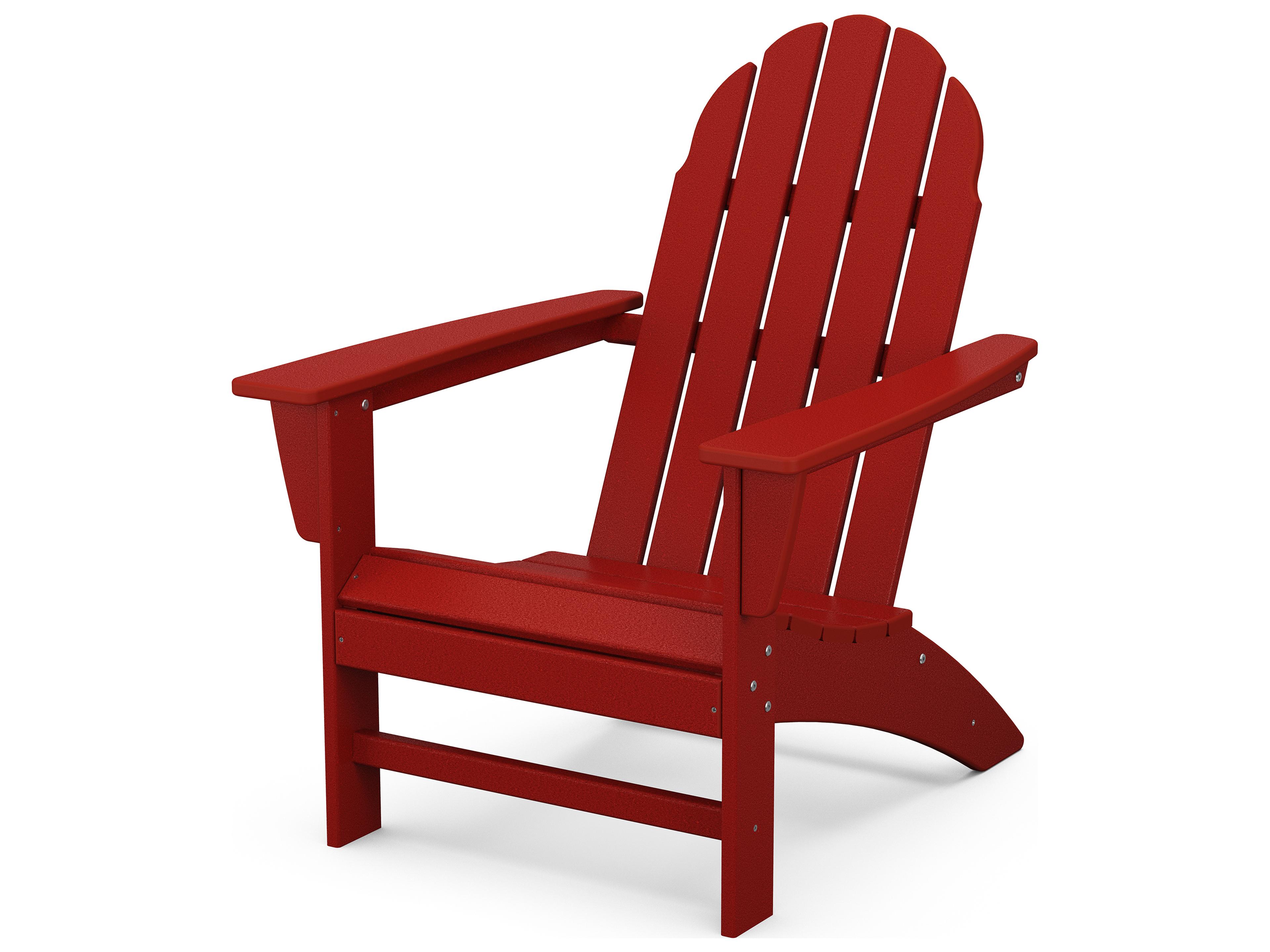 POLYWOOD® Vineyard Recycled Plastic Outdoor Patio Adirondack Chair