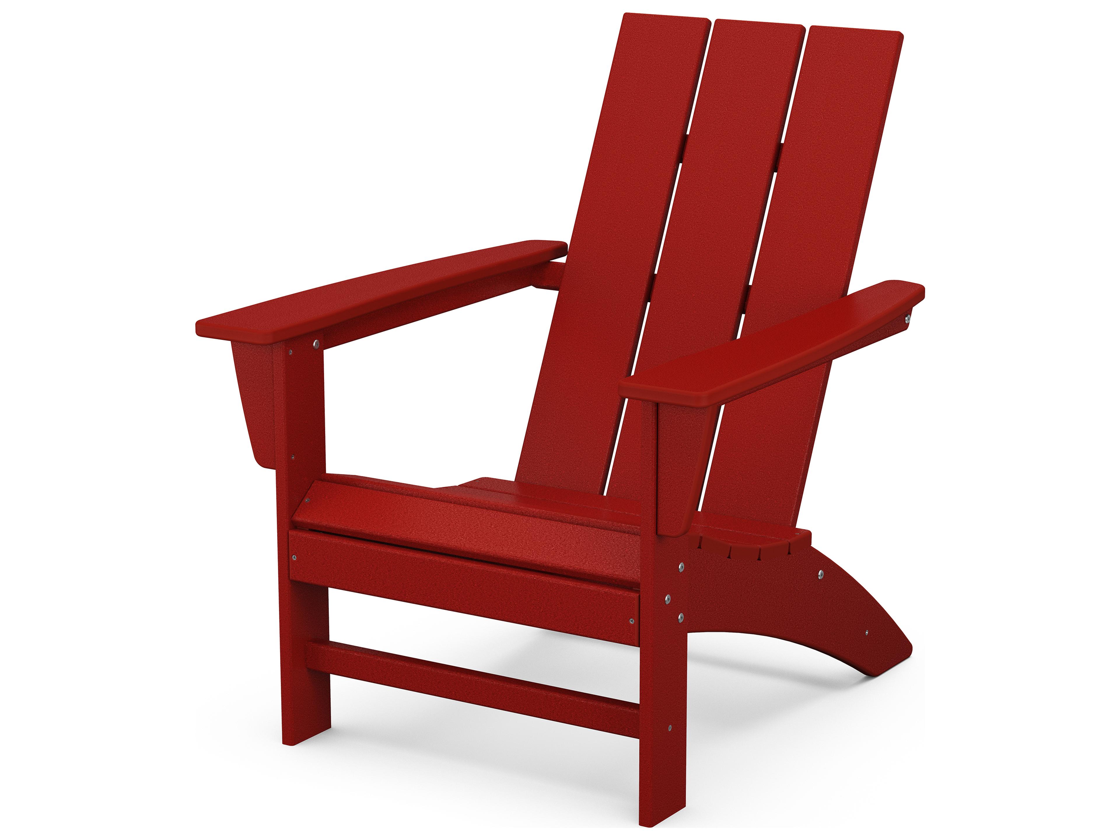POLYWOOD® Modern Recycled Plastic Outdoor Adirondack Chair