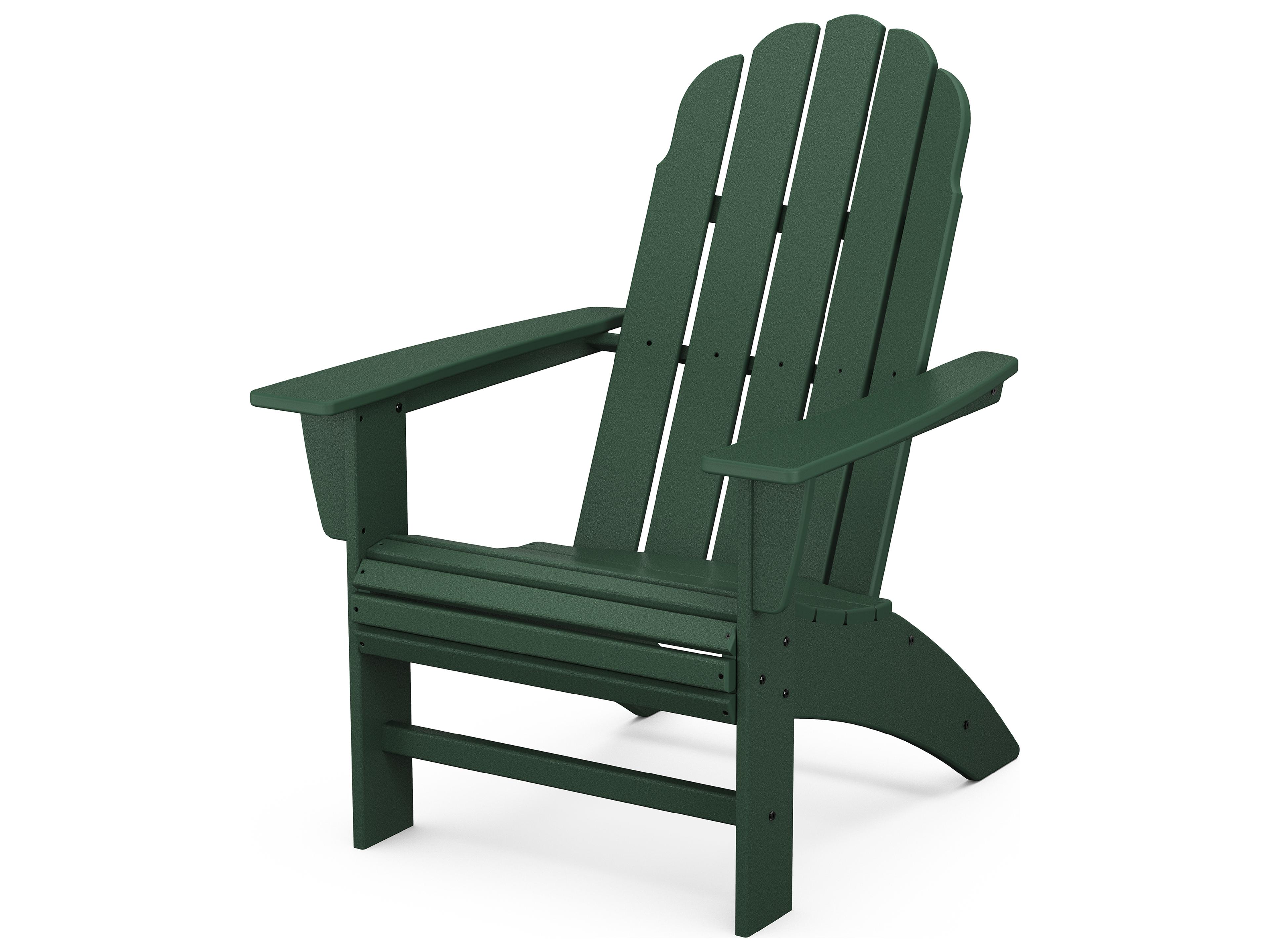 POLYWOOD® Vineyard Recycled Plastic Curved Outdoor Patio Adirondack Chair