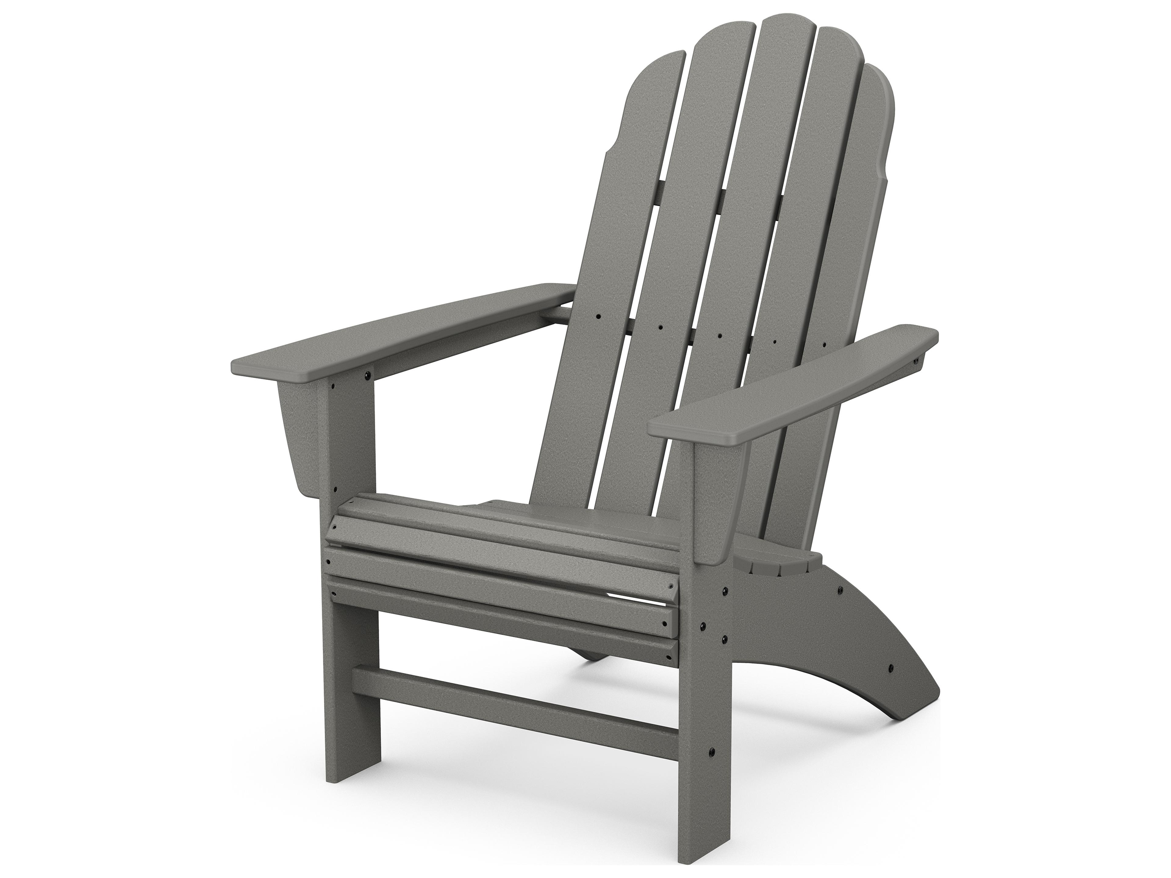 POLYWOOD® Vineyard Recycled Plastic Curved Outdoor Patio Adirondack Chair