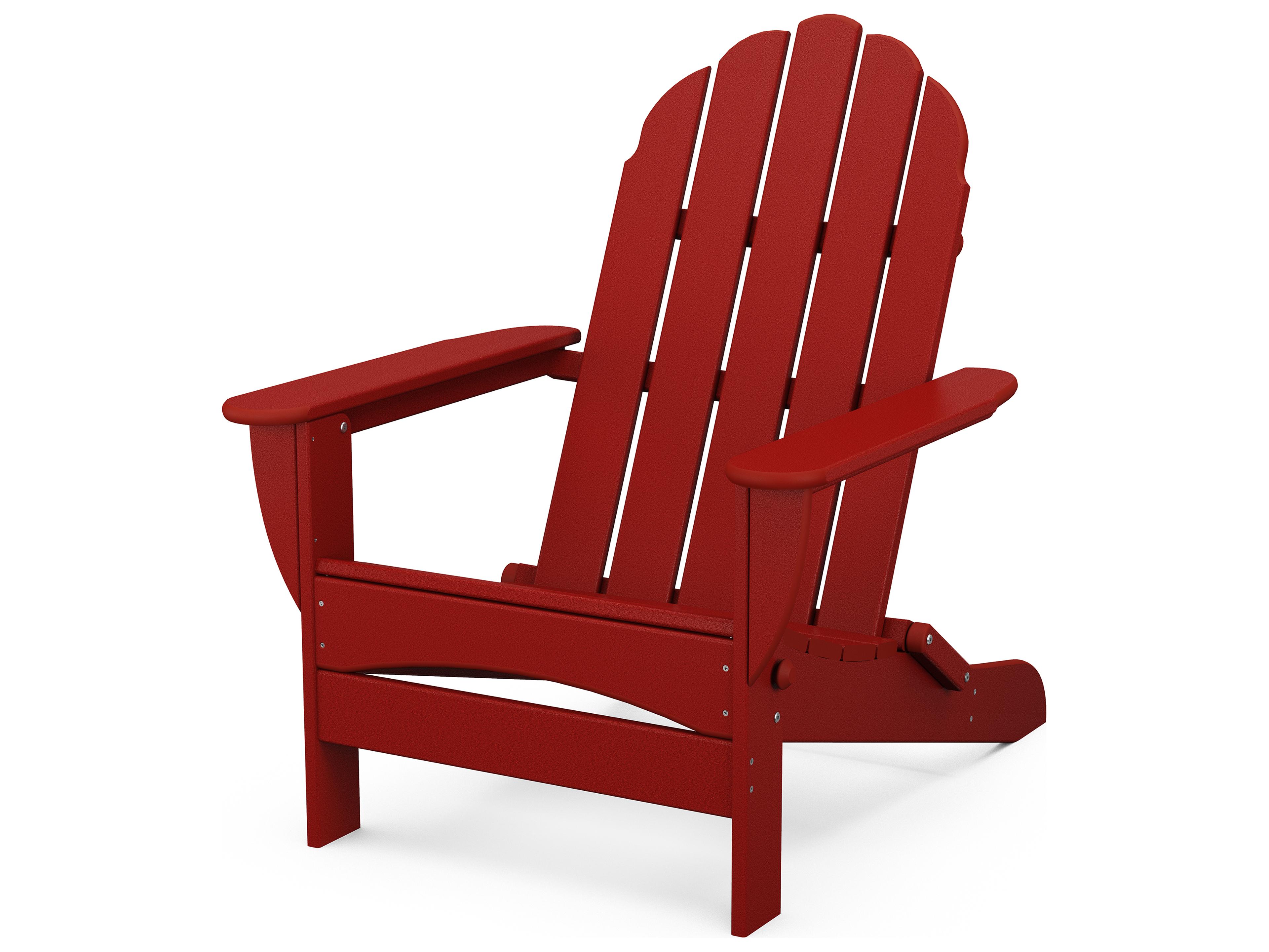 POLYWOOD® Classic Adirondack Recycled Plastic Oversized Curveback Adirondack