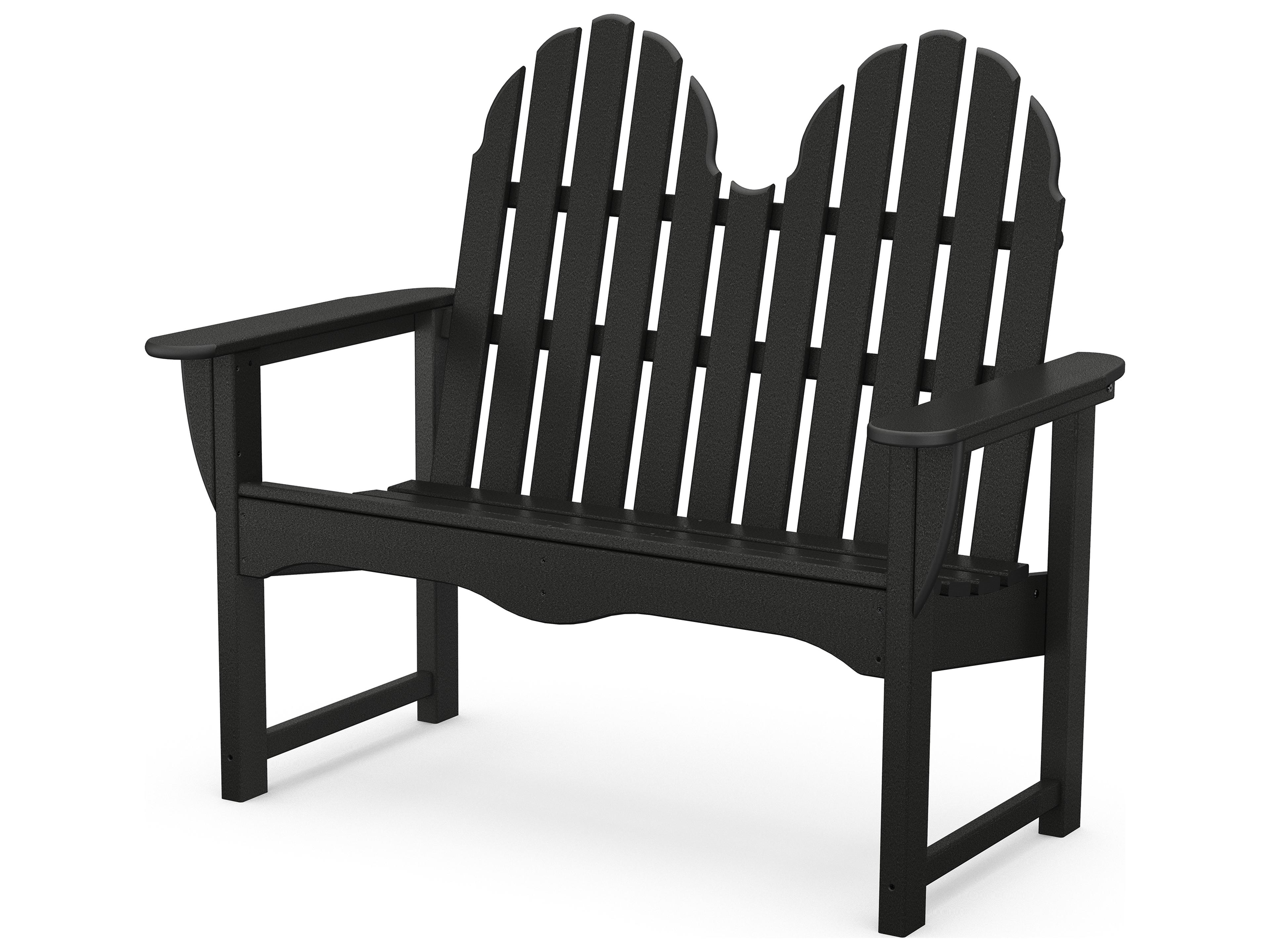 POLYWOOD® Classic Adirondack Recycled Plastic 48 Outdoor Patio Bench
