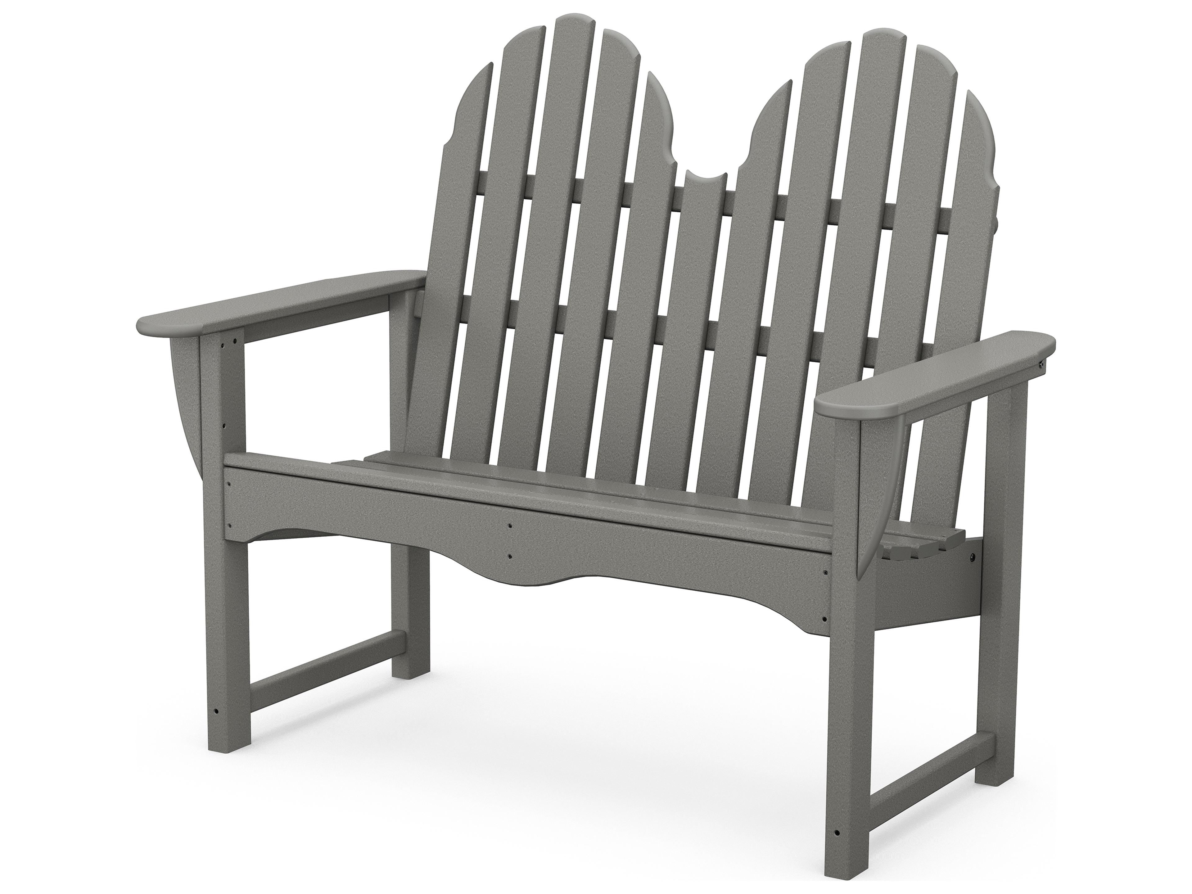 POLYWOOD® Classic Adirondack Recycled Plastic 48 Outdoor Patio Bench