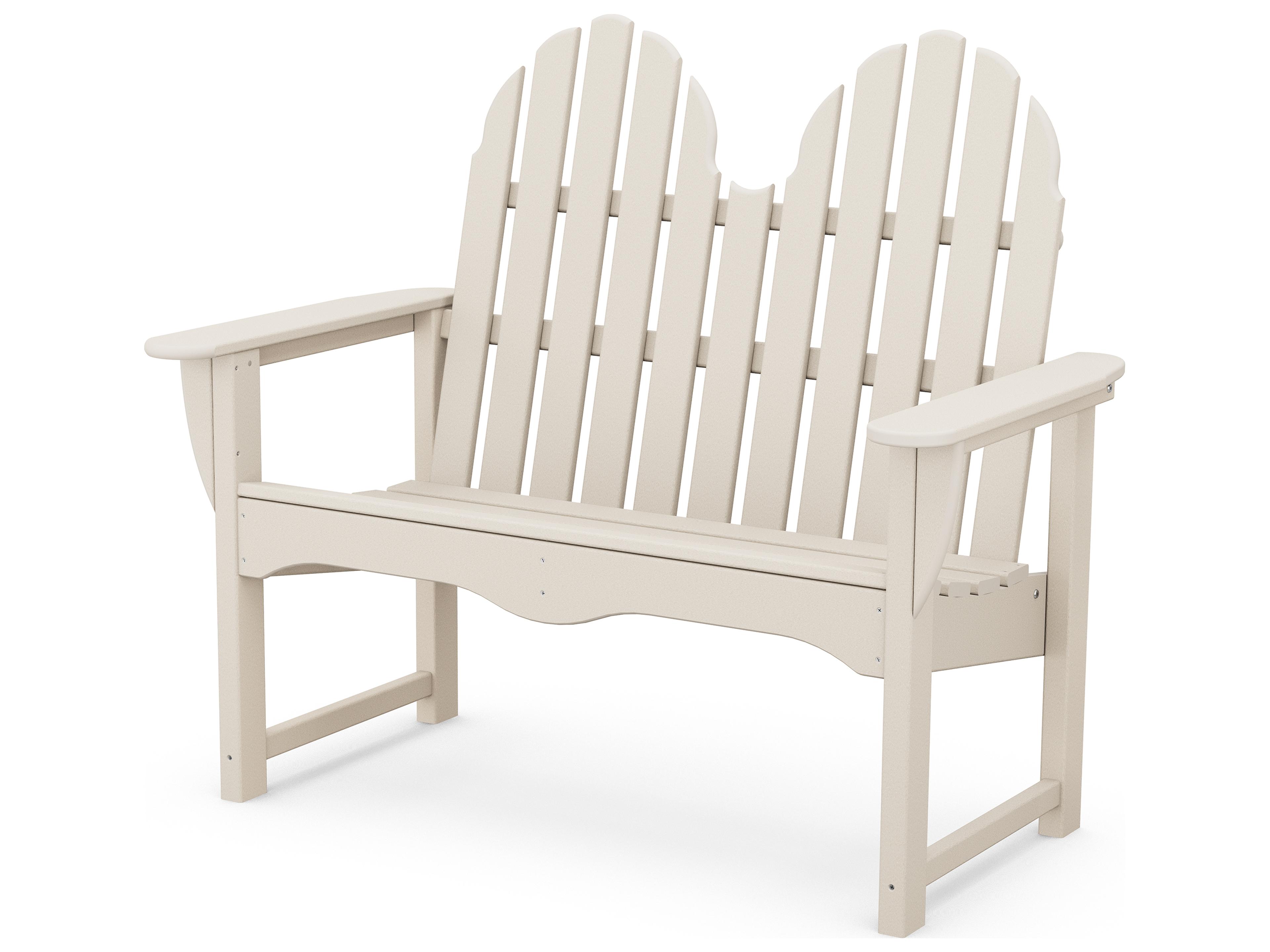 POLYWOOD® Classic Adirondack Recycled Plastic 48 Outdoor Patio Bench