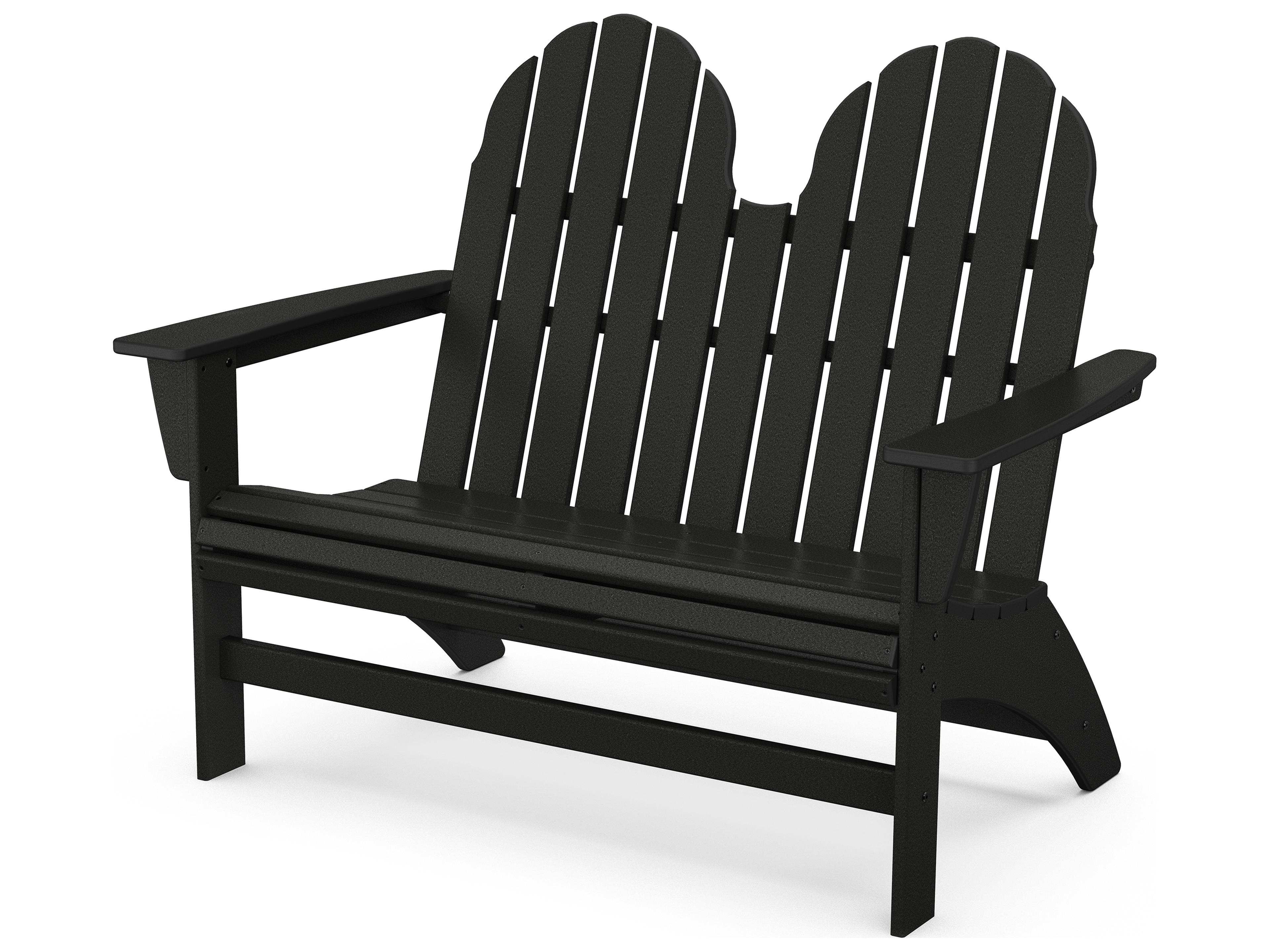 POLYWOOD® Vineyard Adirondack Recycled Plastic Patio Bench