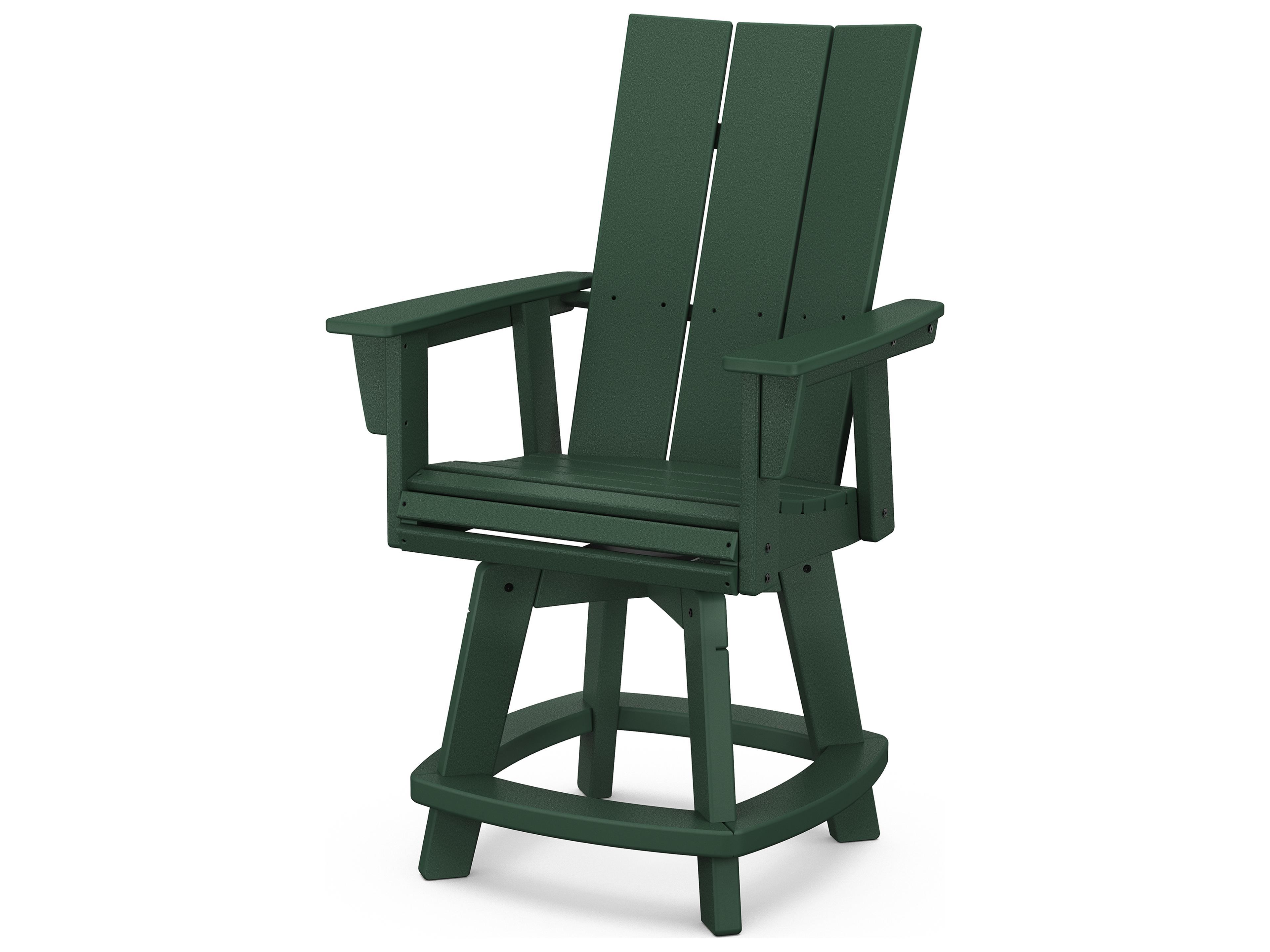 POLYWOOD® Modern Recycled Plastic Outdoor Patio Counter Stool
