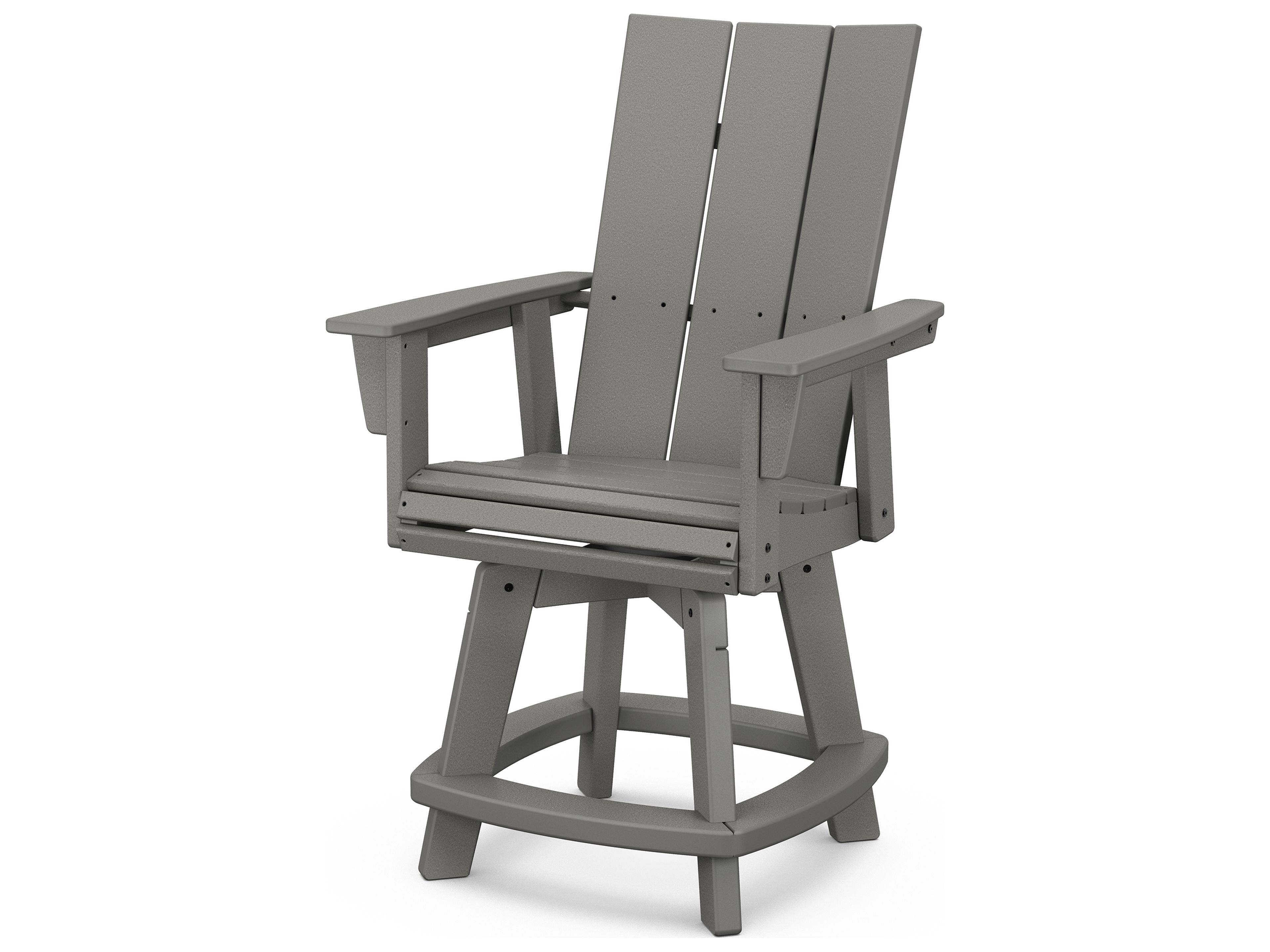POLYWOOD® Modern Recycled Plastic Outdoor Patio Counter Stool