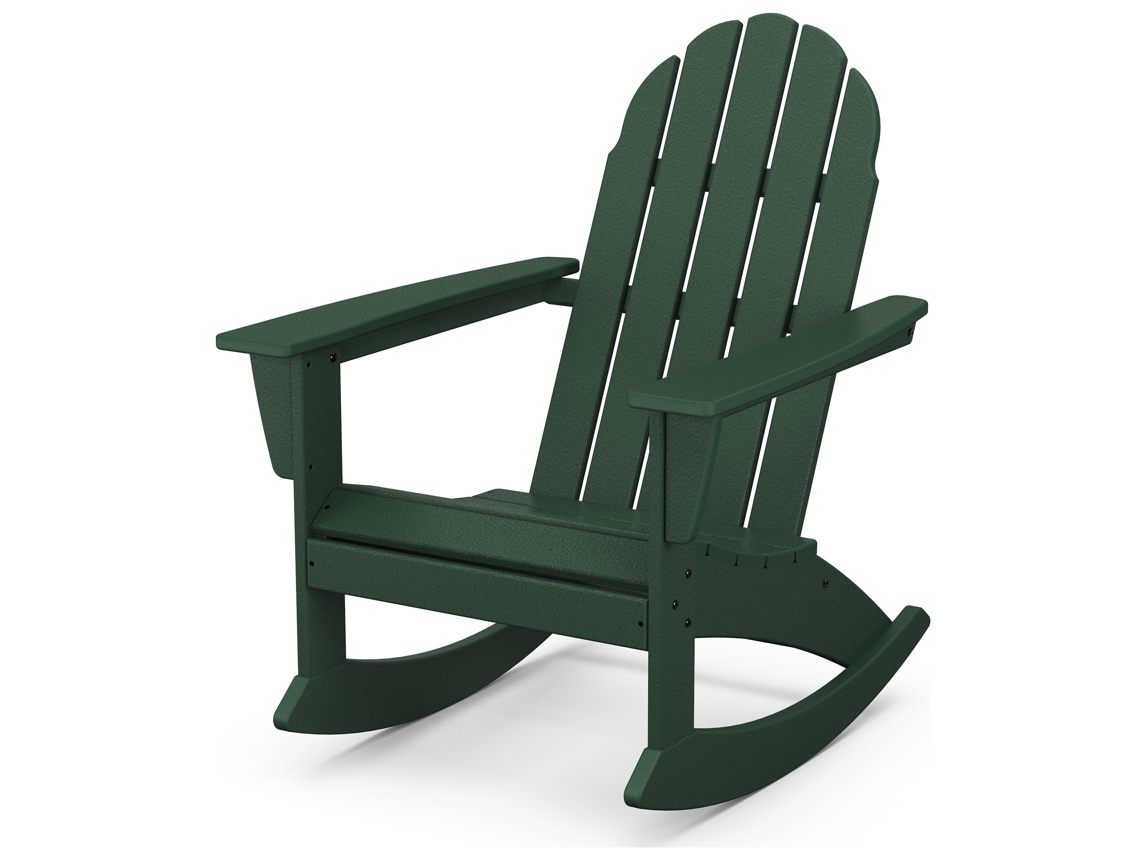 POLYWOOD® Vineyard Adirondack Recycled Plastic Patio Rocking Chair