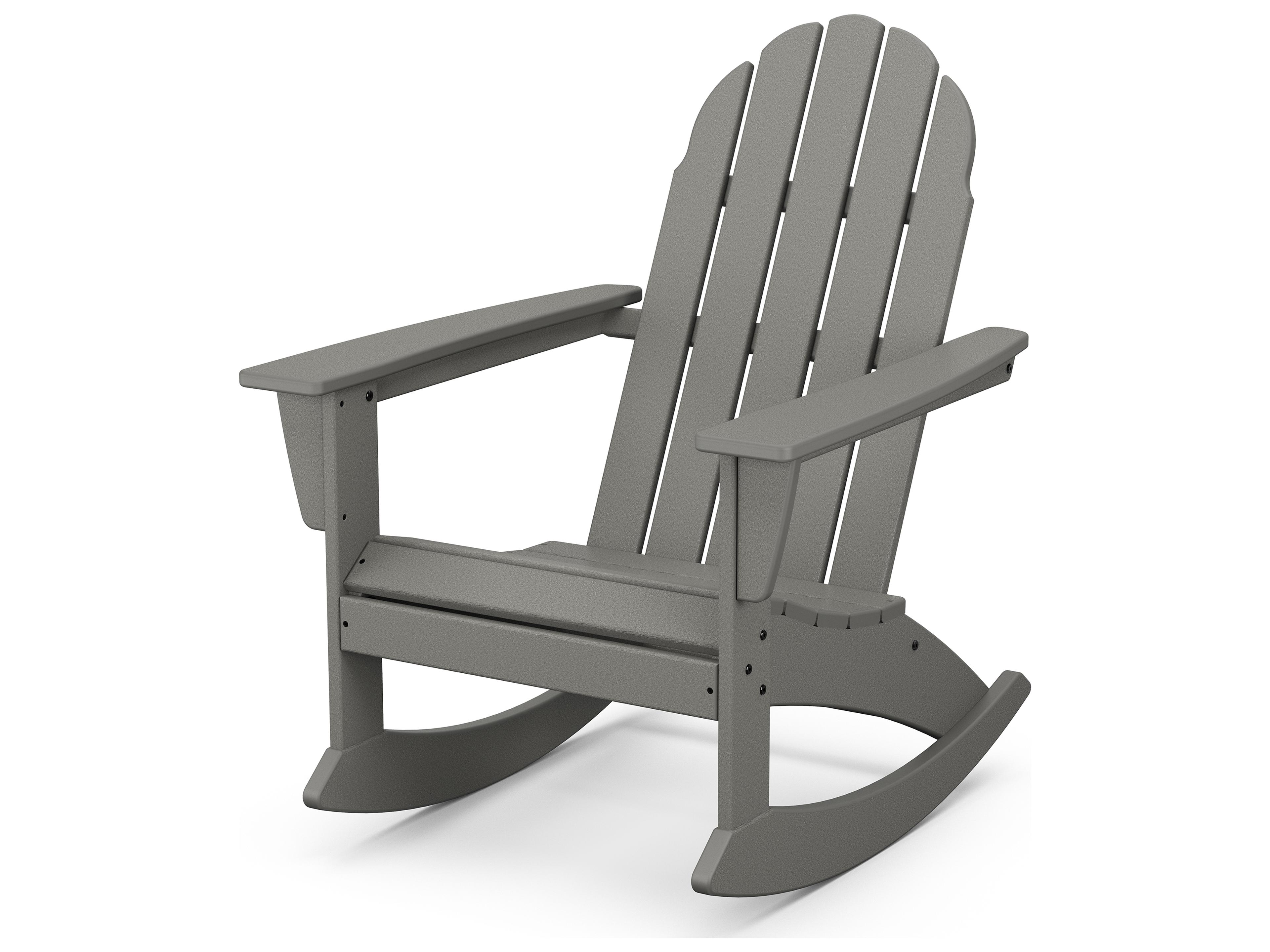 POLYWOOD® Vineyard Adirondack Recycled Plastic Patio Rocking Chair
