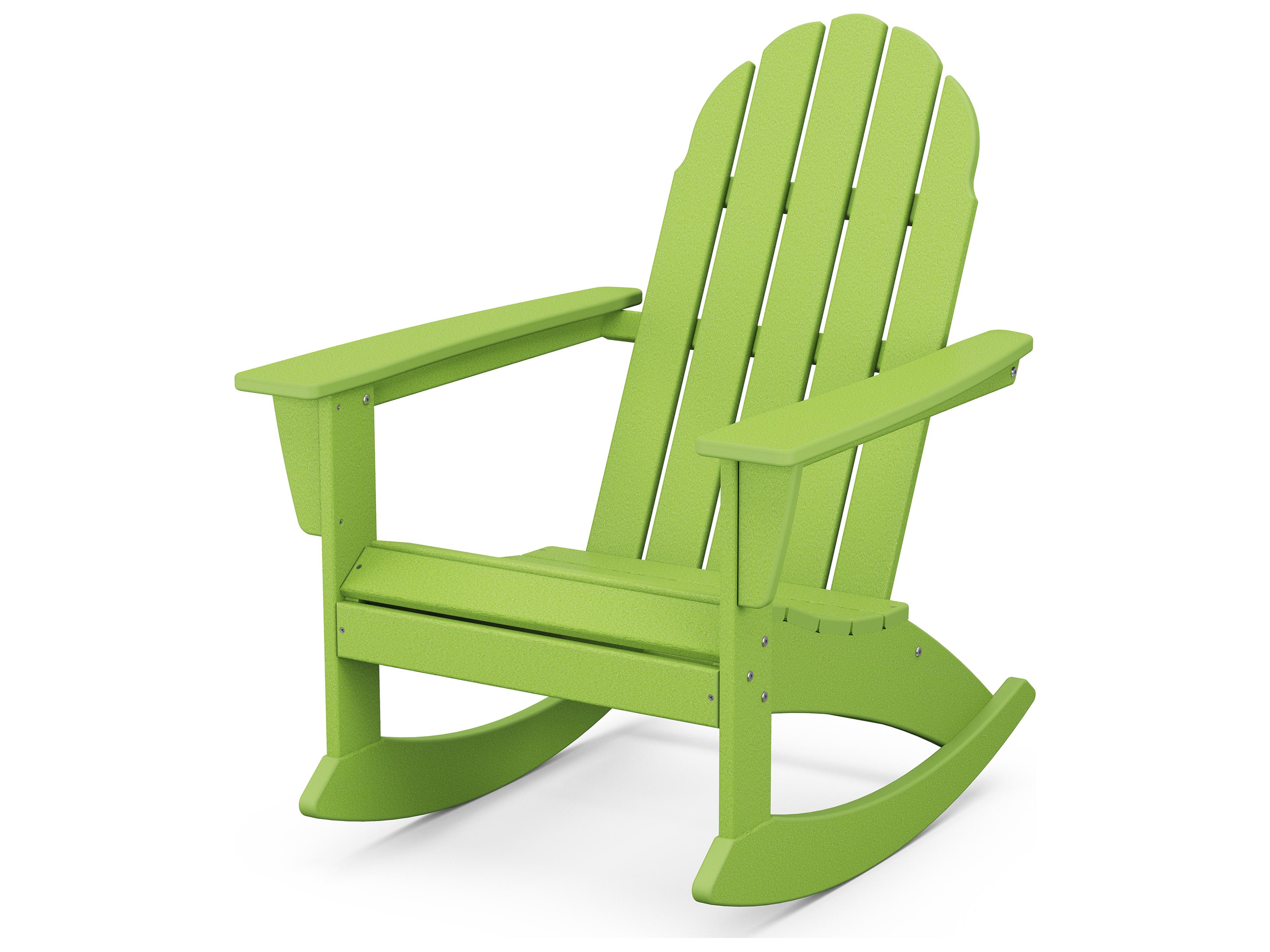 POLYWOOD® Vineyard Adirondack Recycled Plastic Patio Rocking Chair