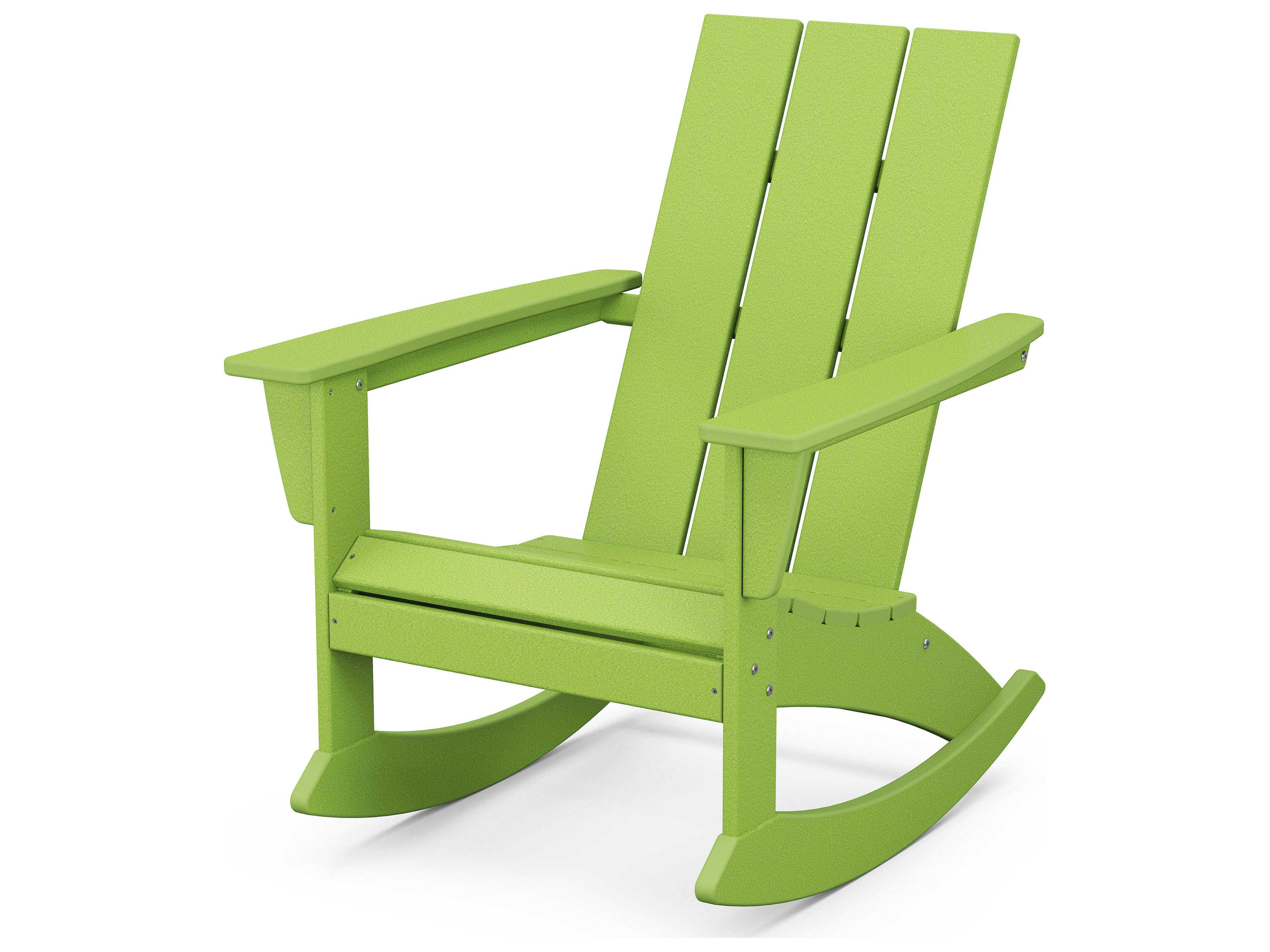 POLYWOOD® Modern Recycled Plastic Adirondack Rocking Chair
