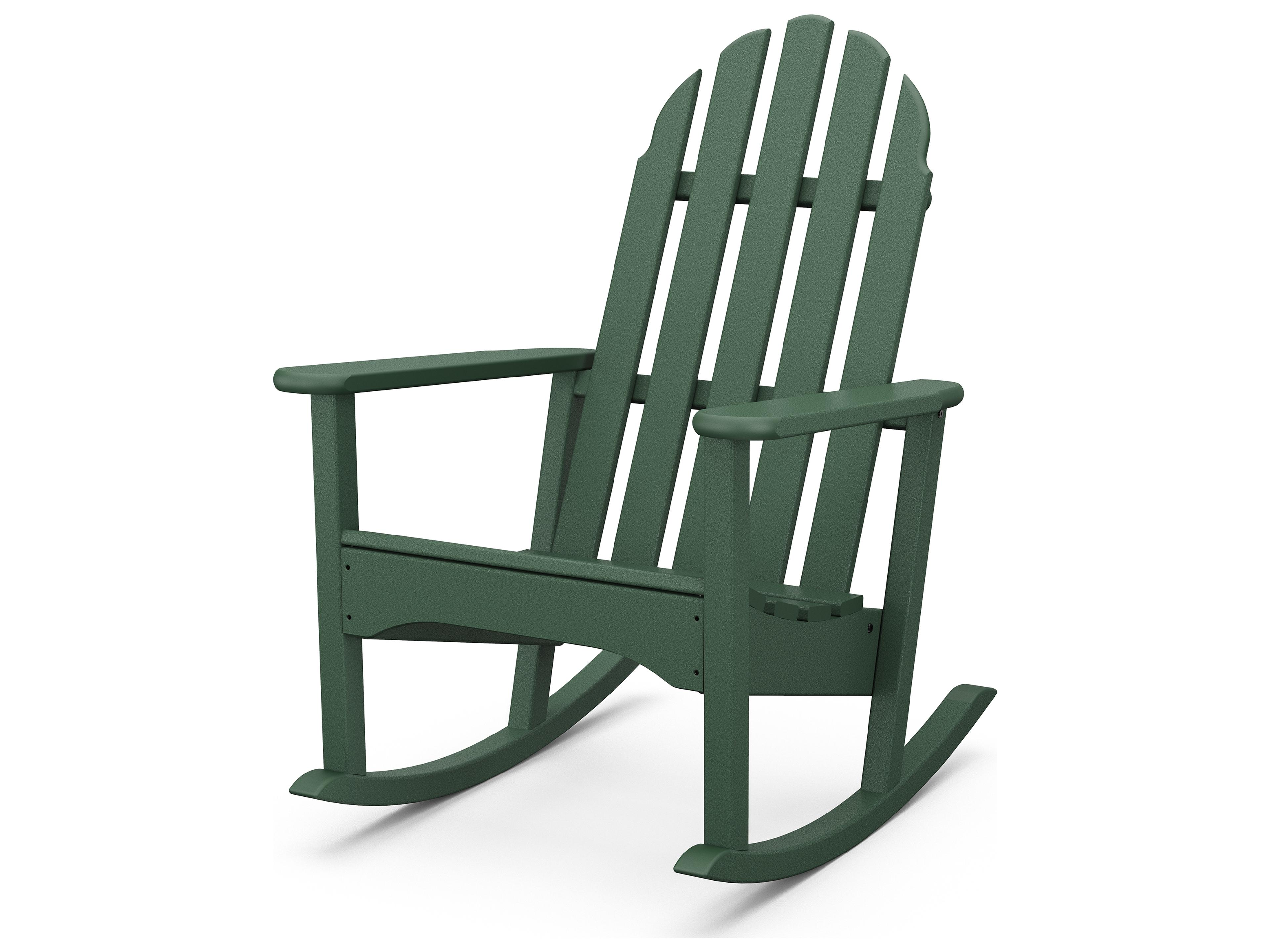POLYWOOD® Classic Adirondack Recycled Plastic Outdoor Patio Rocking Chair