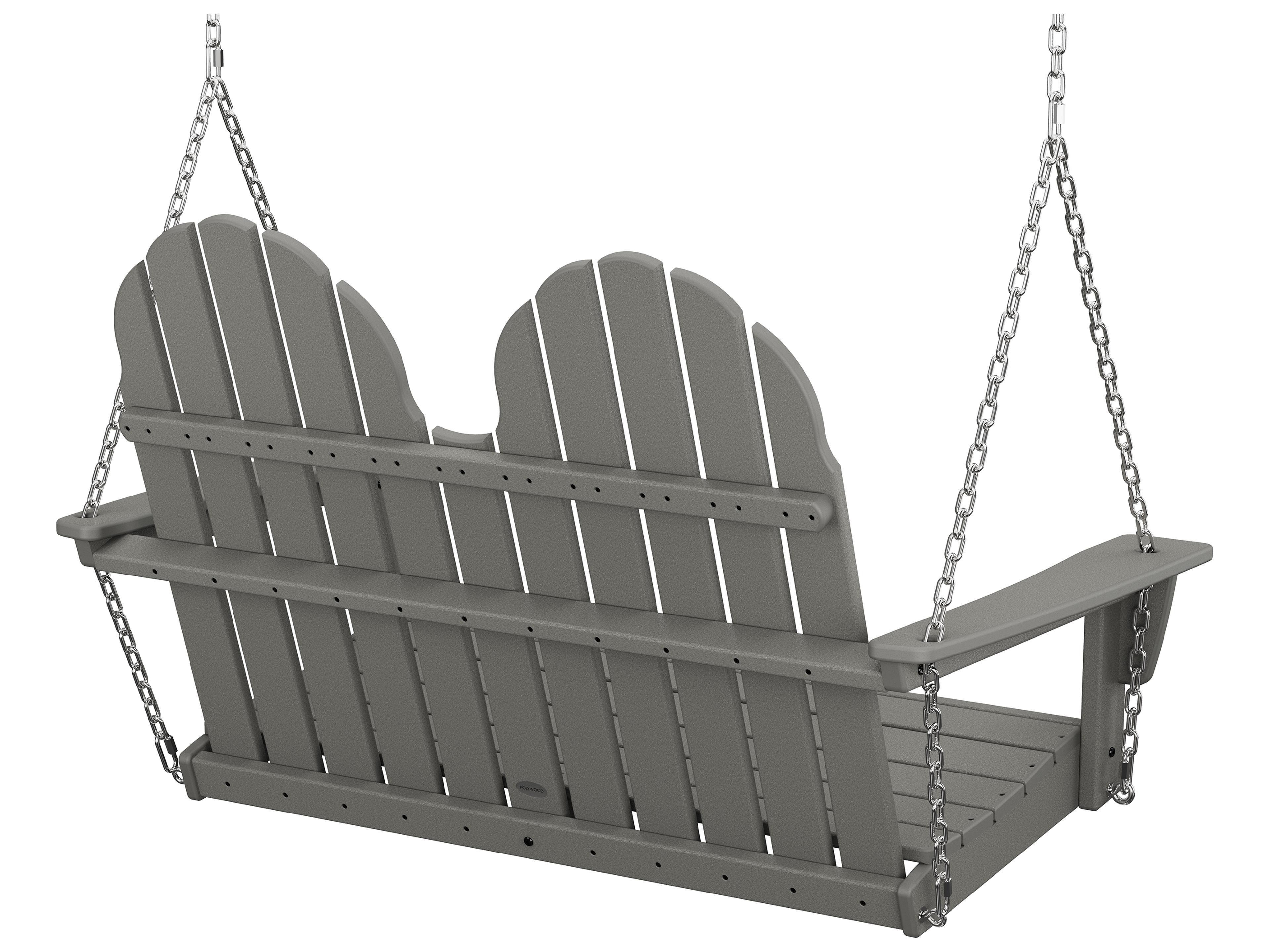 POLYWOOD® Vineyard Recycled Plastic Adirondack 48 Patio Swing