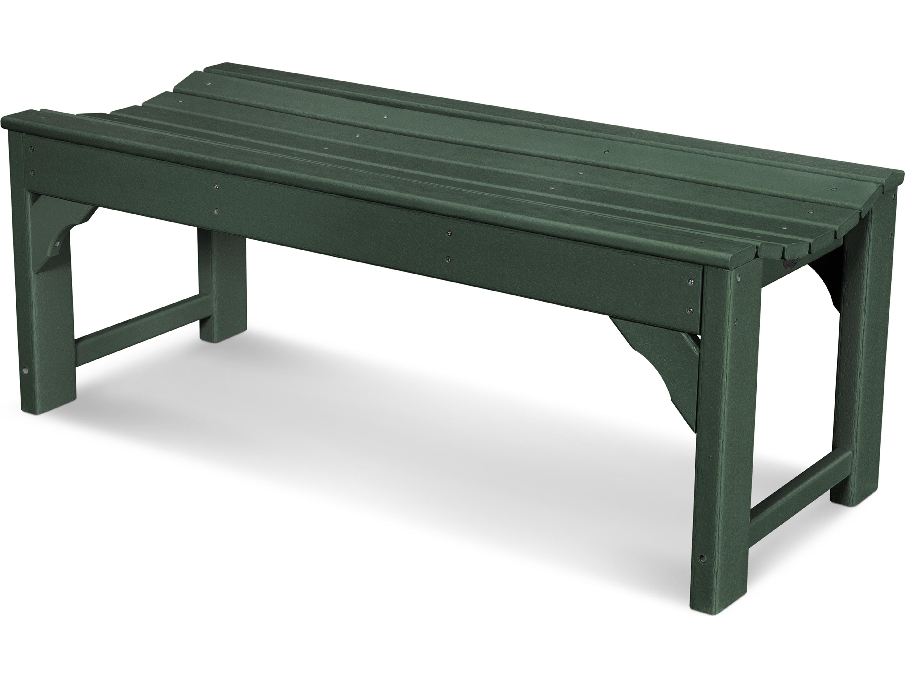 POLYWOOD® Traditional Garden Recycled Plastic Side Outdoor Bench