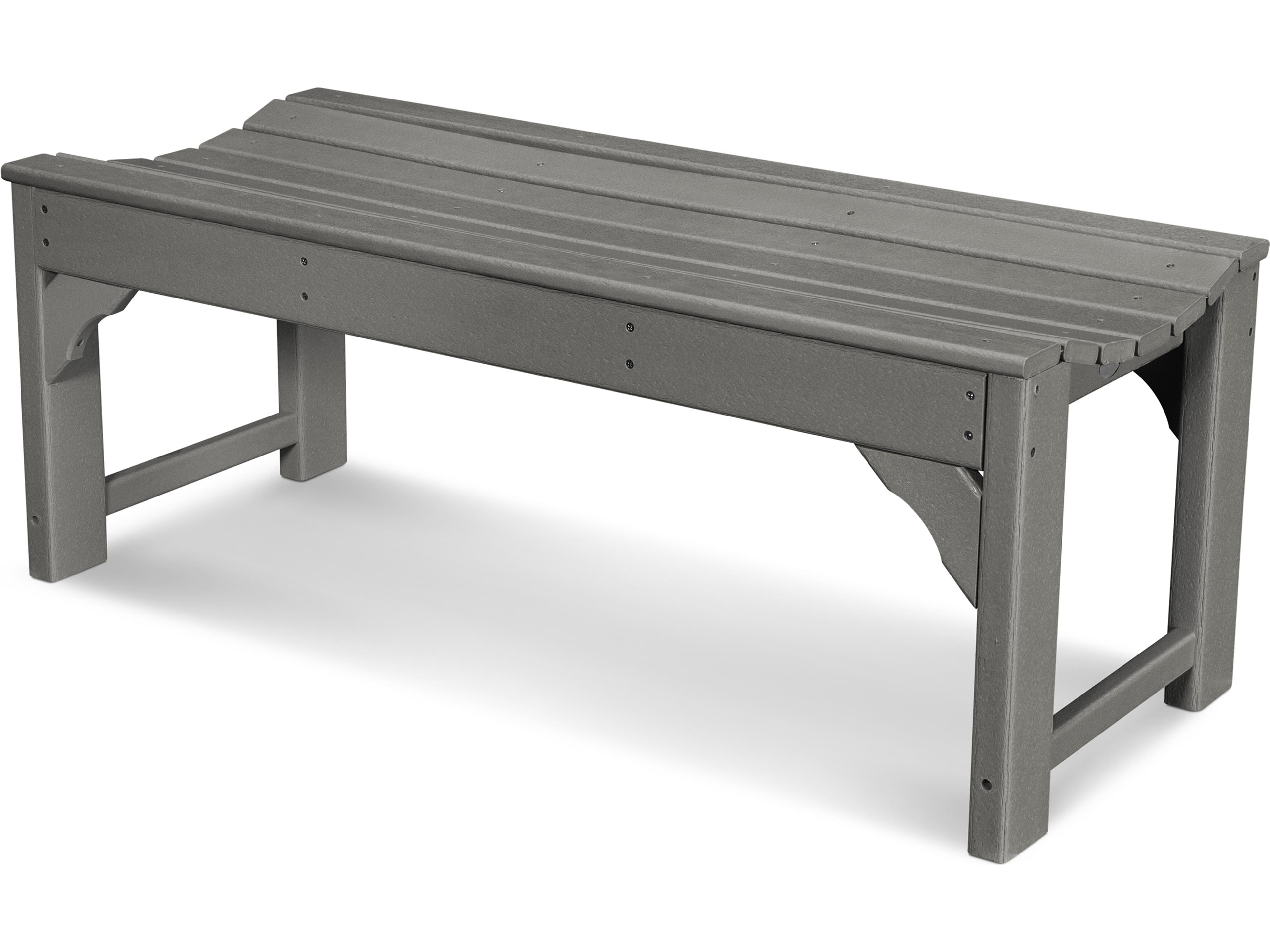 POLYWOOD® Traditional Garden Recycled Plastic Side Outdoor Bench