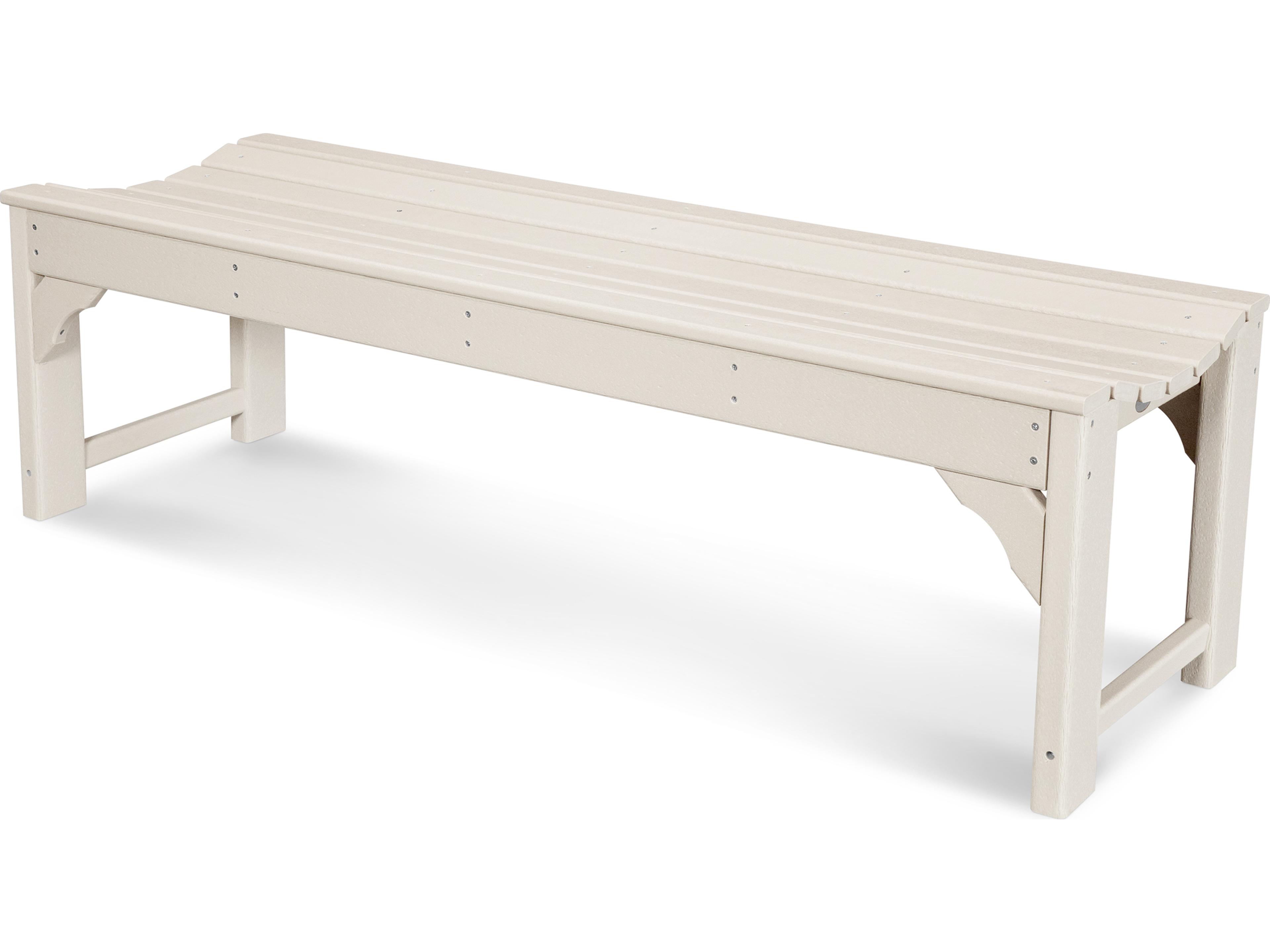 Traditional Garden Recycled Plastic 60 Side Outdoor Patio Bench