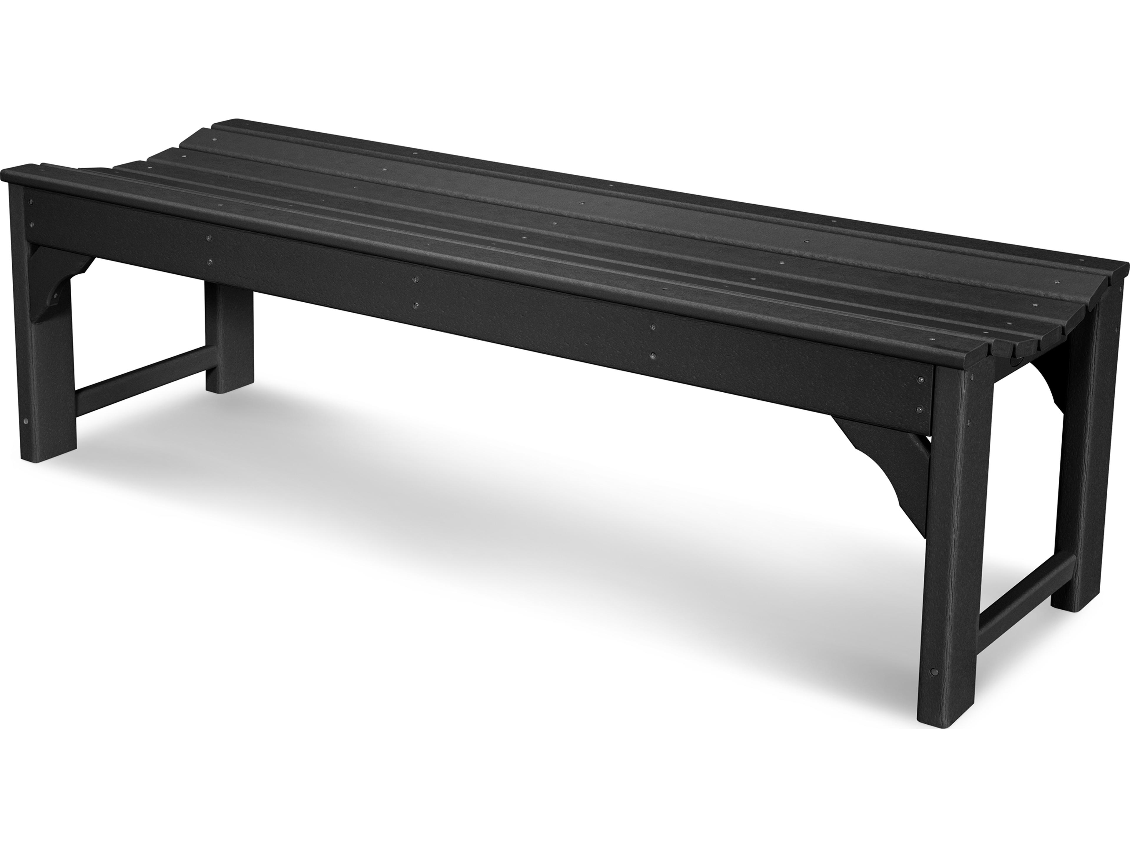 POLYWOOD® Traditional Garden Recycled Plastic 60 Side Outdoor Patio Bench