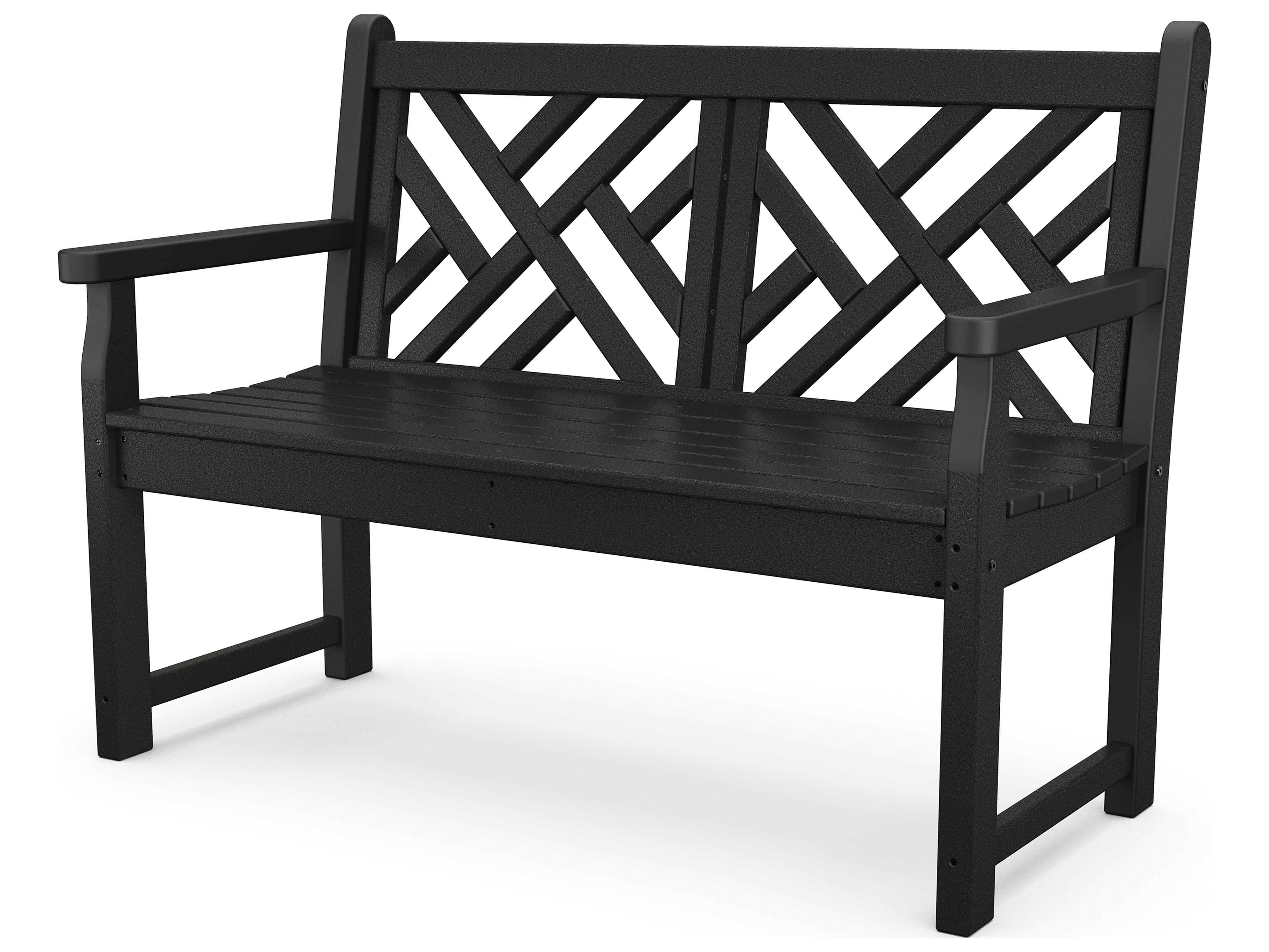 Chippendale Recycled Plastic Patio Bench