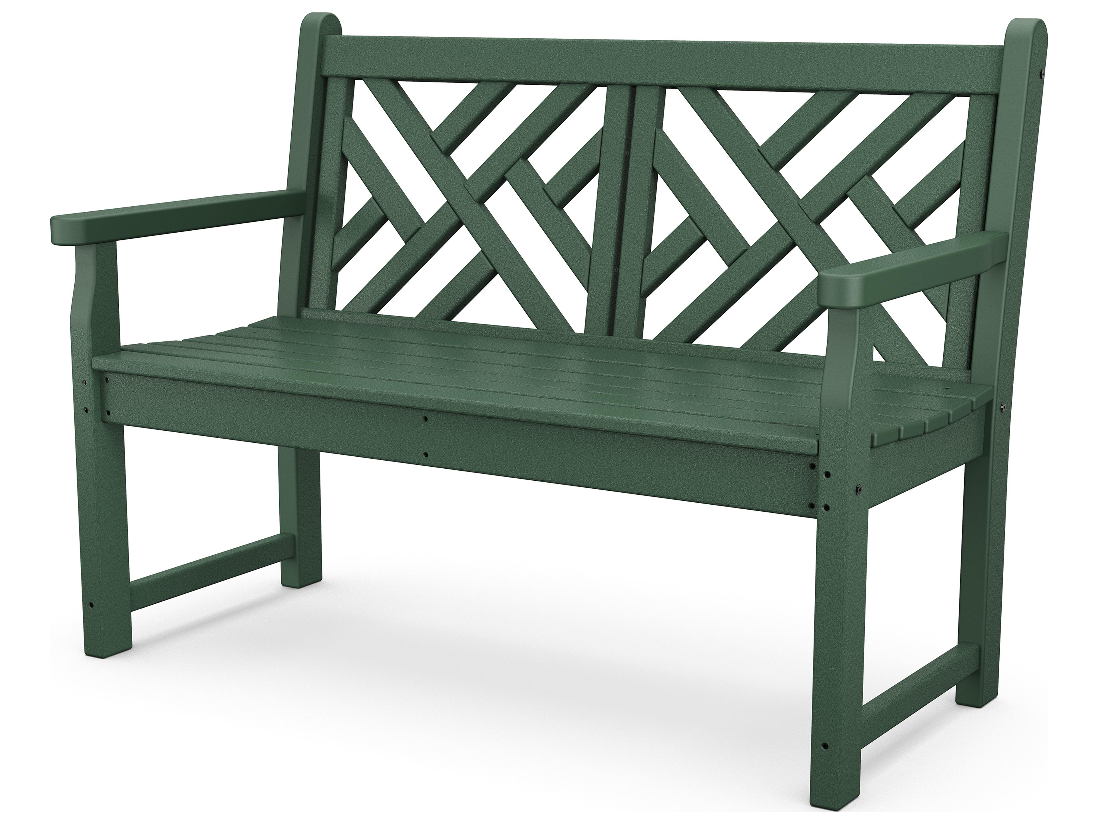 POLYWOOD® Chippendale Recycled Plastic Patio Bench