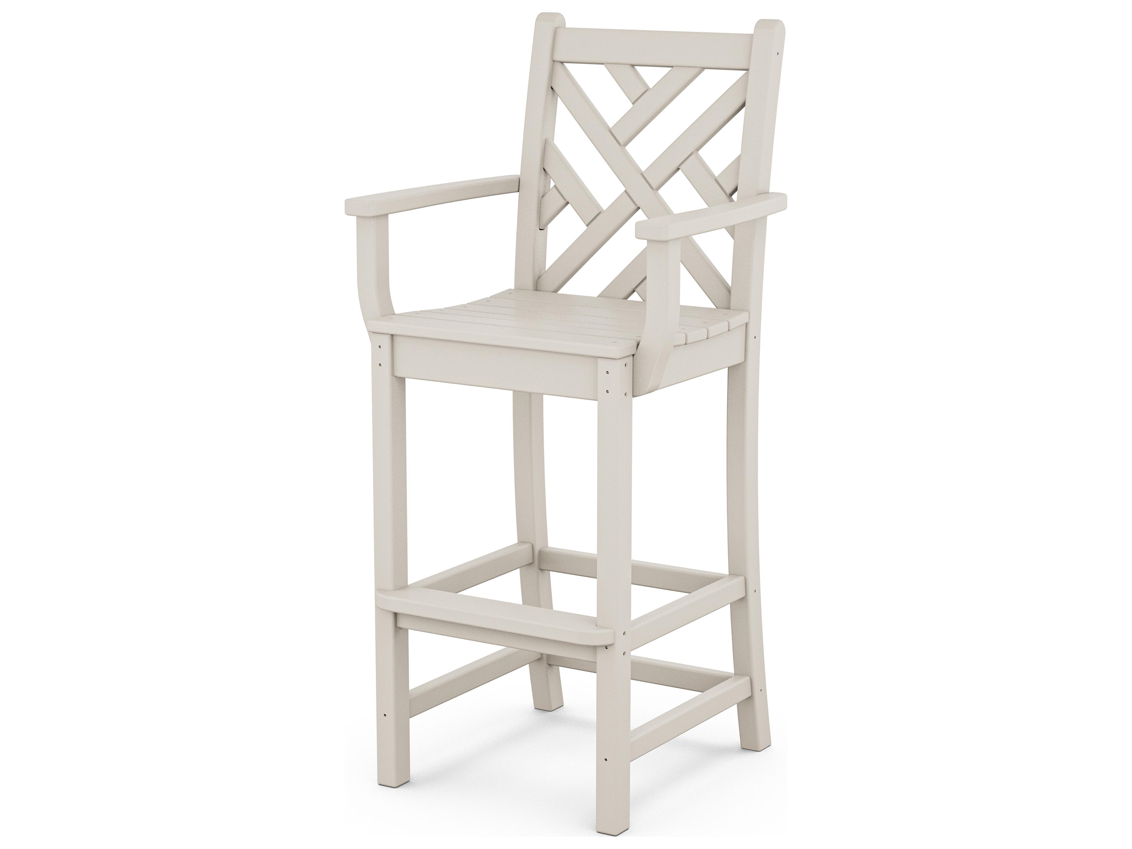 POLYWOOD® Chippendale Recycled Plastic Outdoor Bar Chair