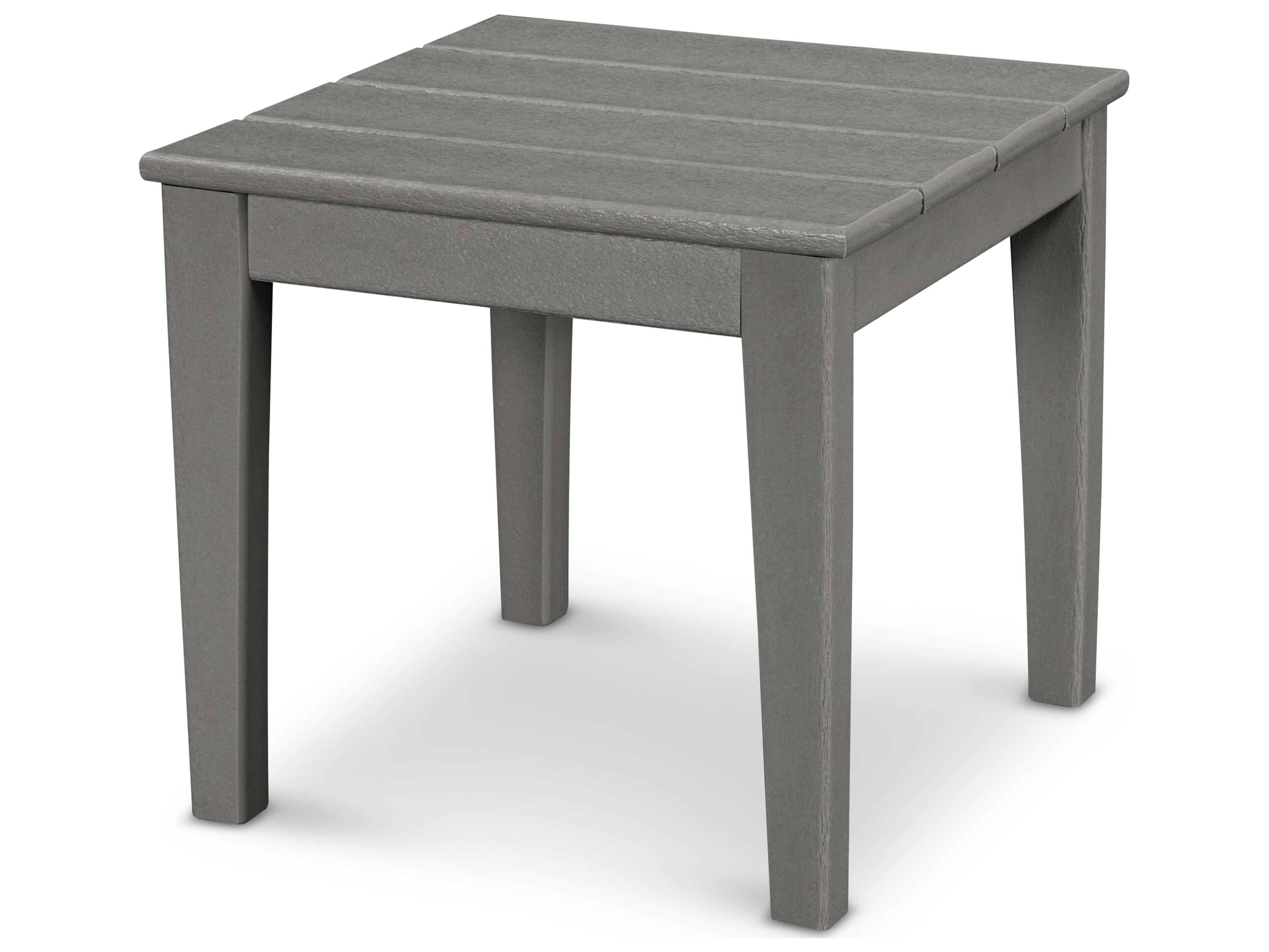 POLYWOOD® Newport Recycled Plastic Square Patio End Table