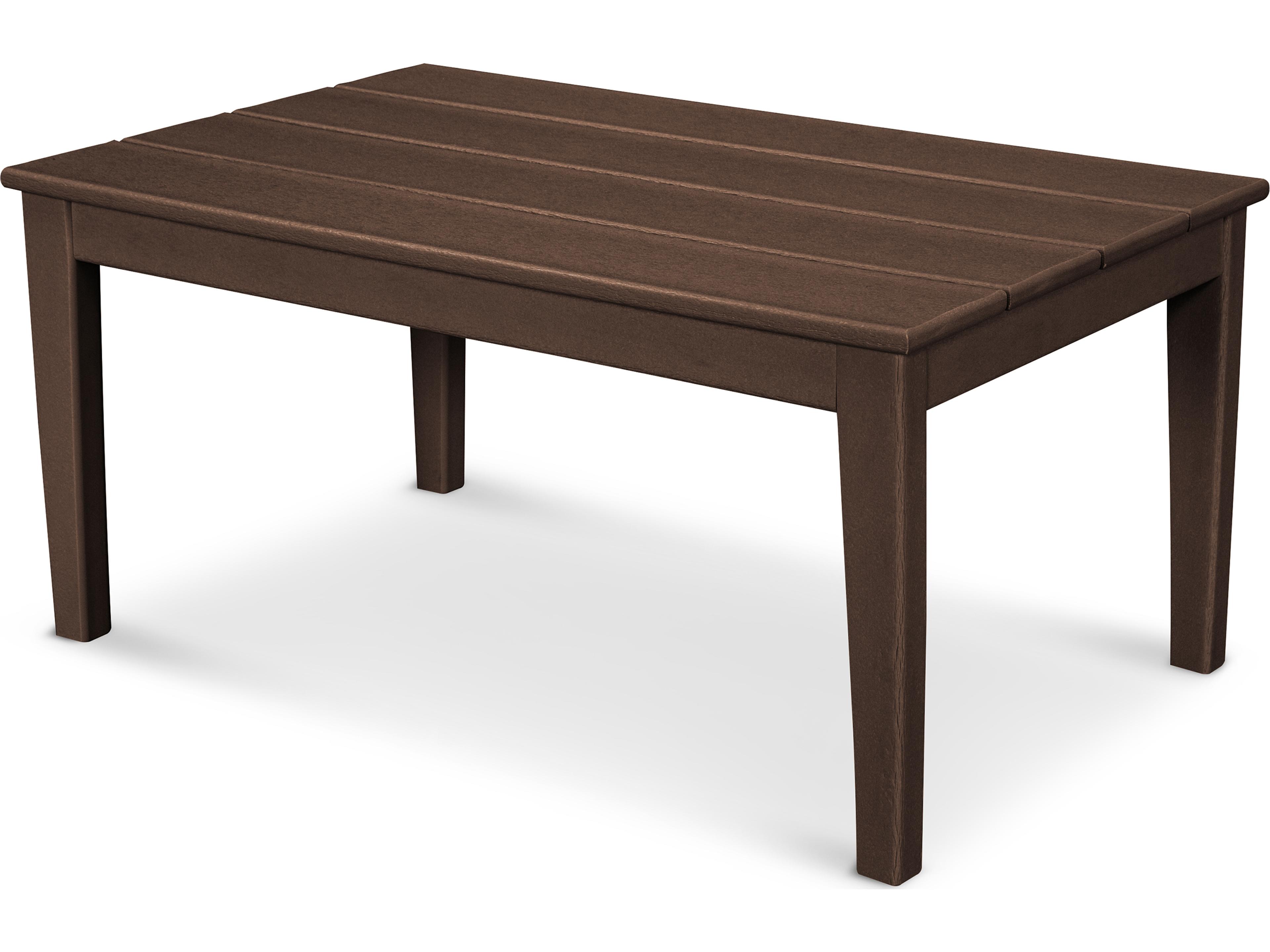 Newport Recycled Plastic Rectangular Patio Coffee Table