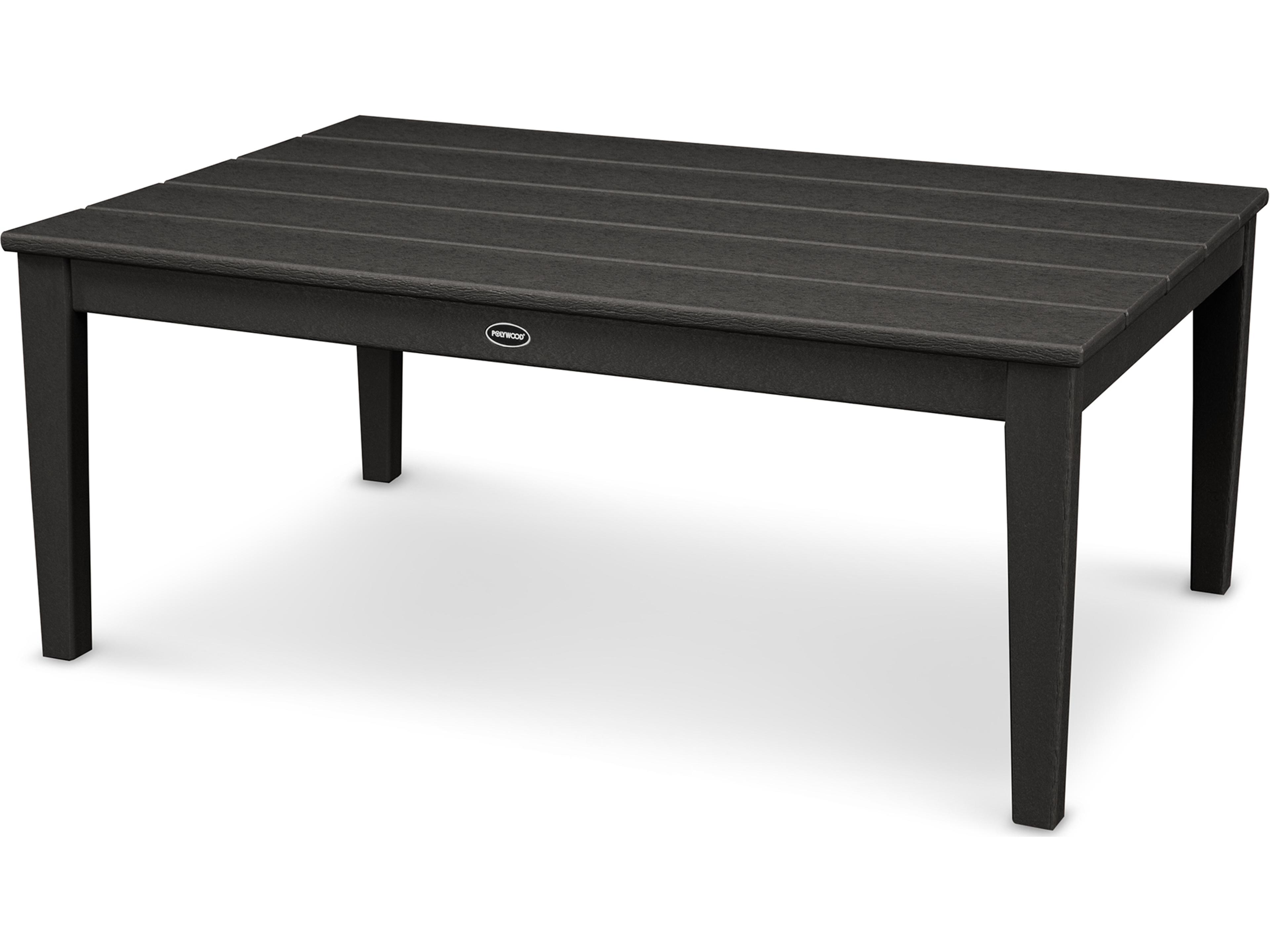 POLYWOOD® Newport Recycled Plastic Rectangular Outdoor Coffee Table