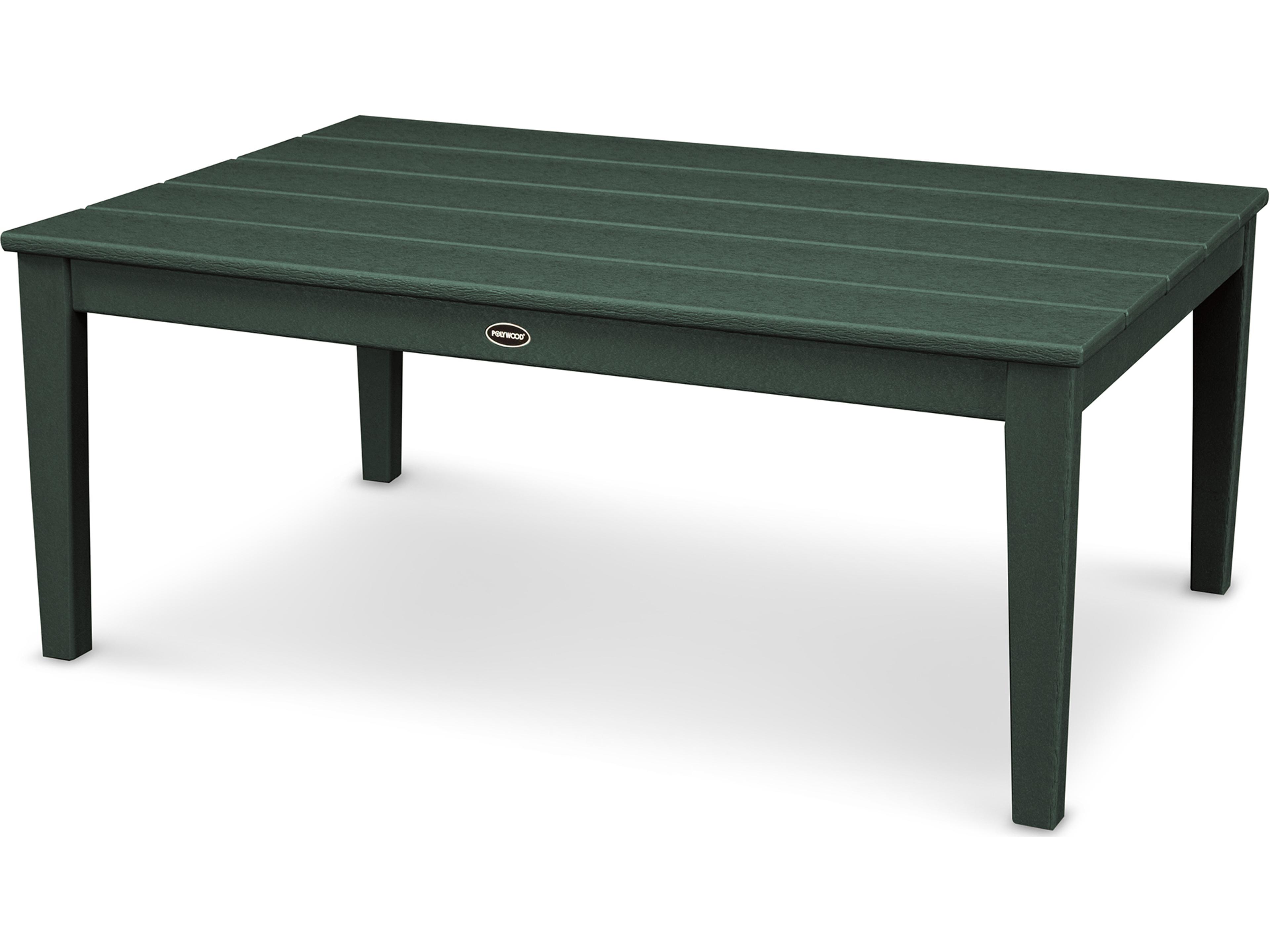 POLYWOOD® Newport Recycled Plastic Rectangular Outdoor Coffee Table