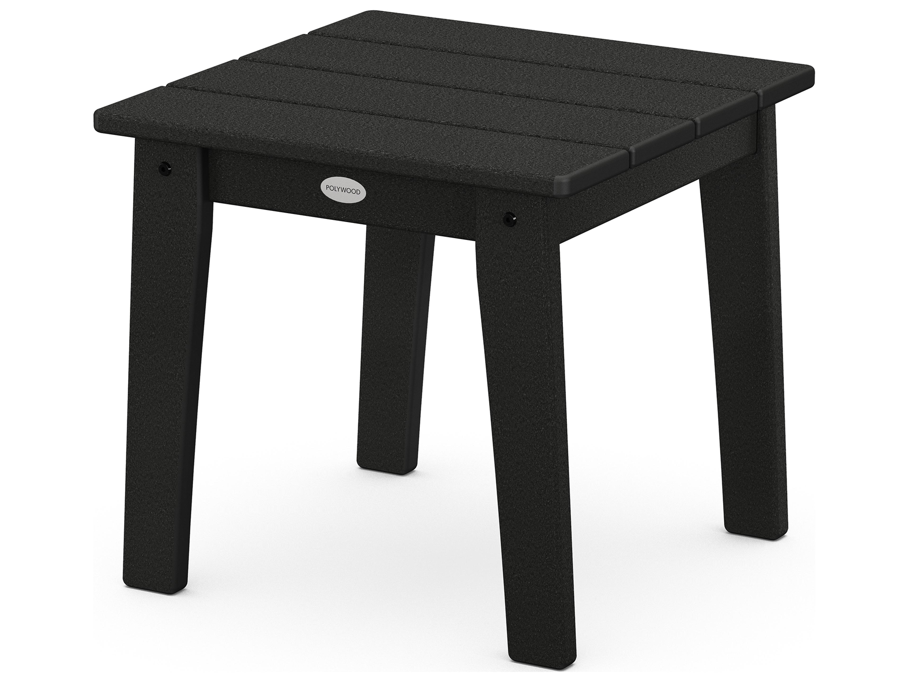 POLYWOOD® Lakeside Recycled Plastic Square Outdoor Patio End Table