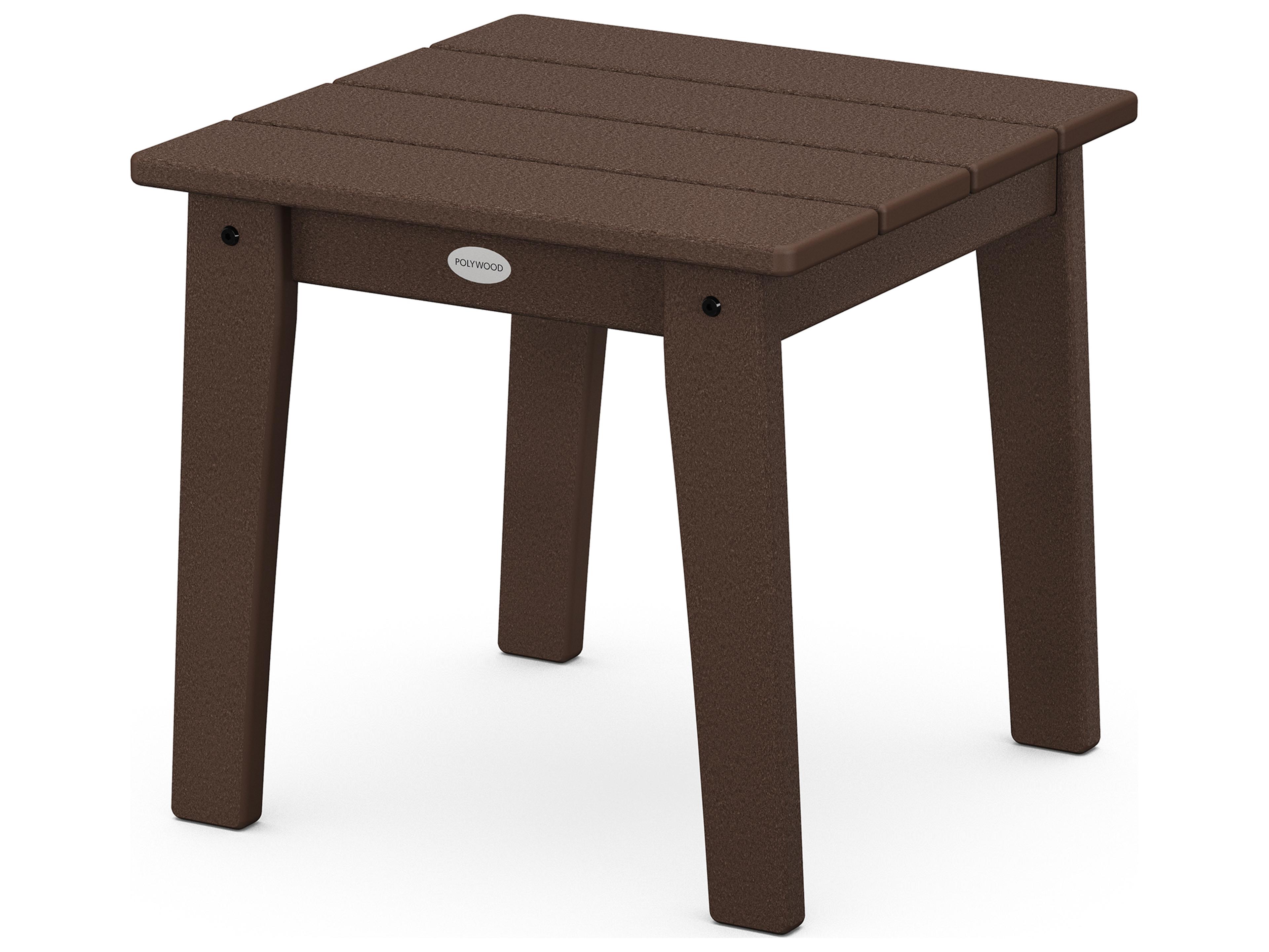 POLYWOOD® Lakeside Recycled Plastic Square Outdoor Patio End Table
