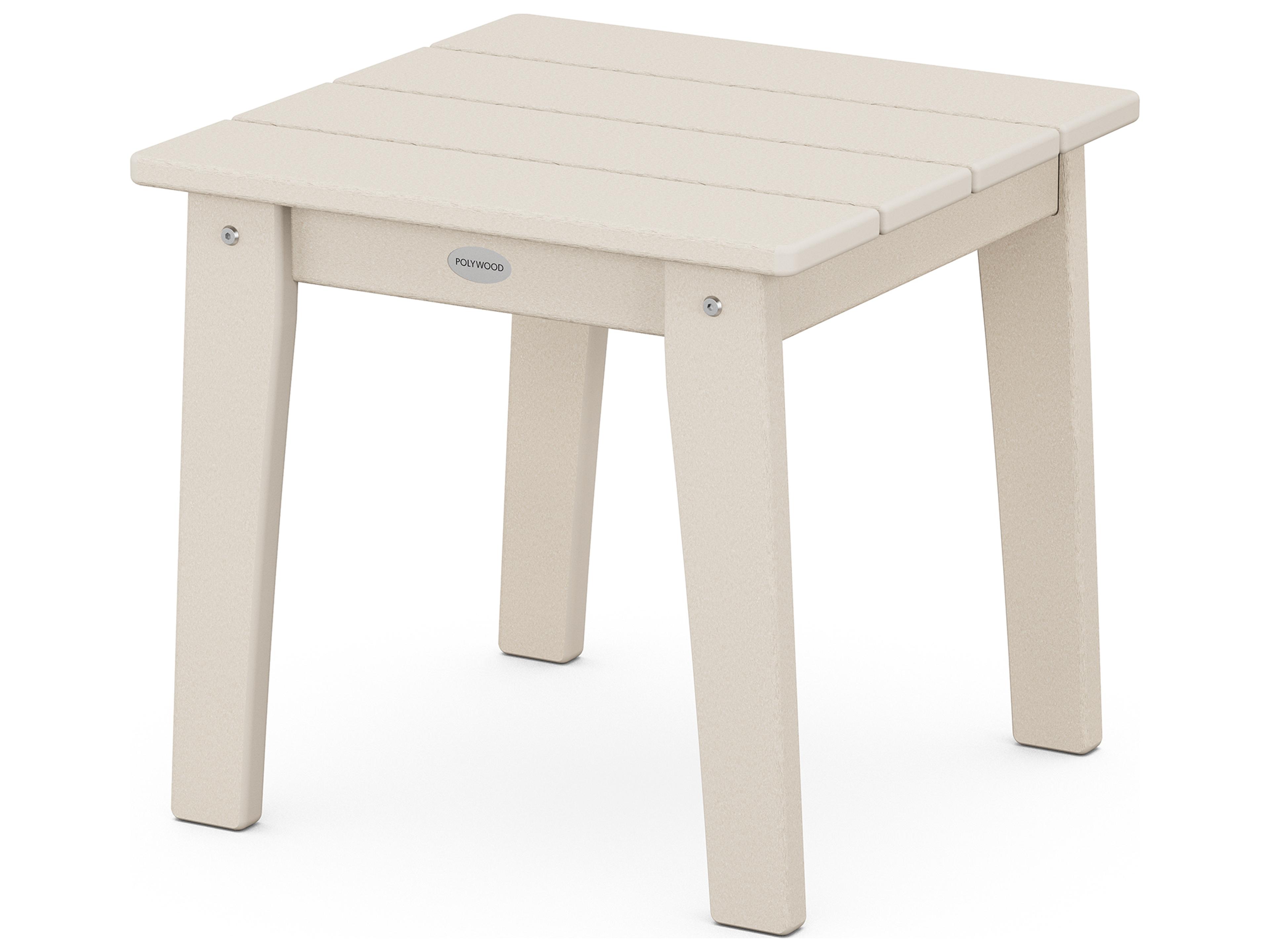 POLYWOOD® Lakeside Recycled Plastic Square Outdoor Patio End Table