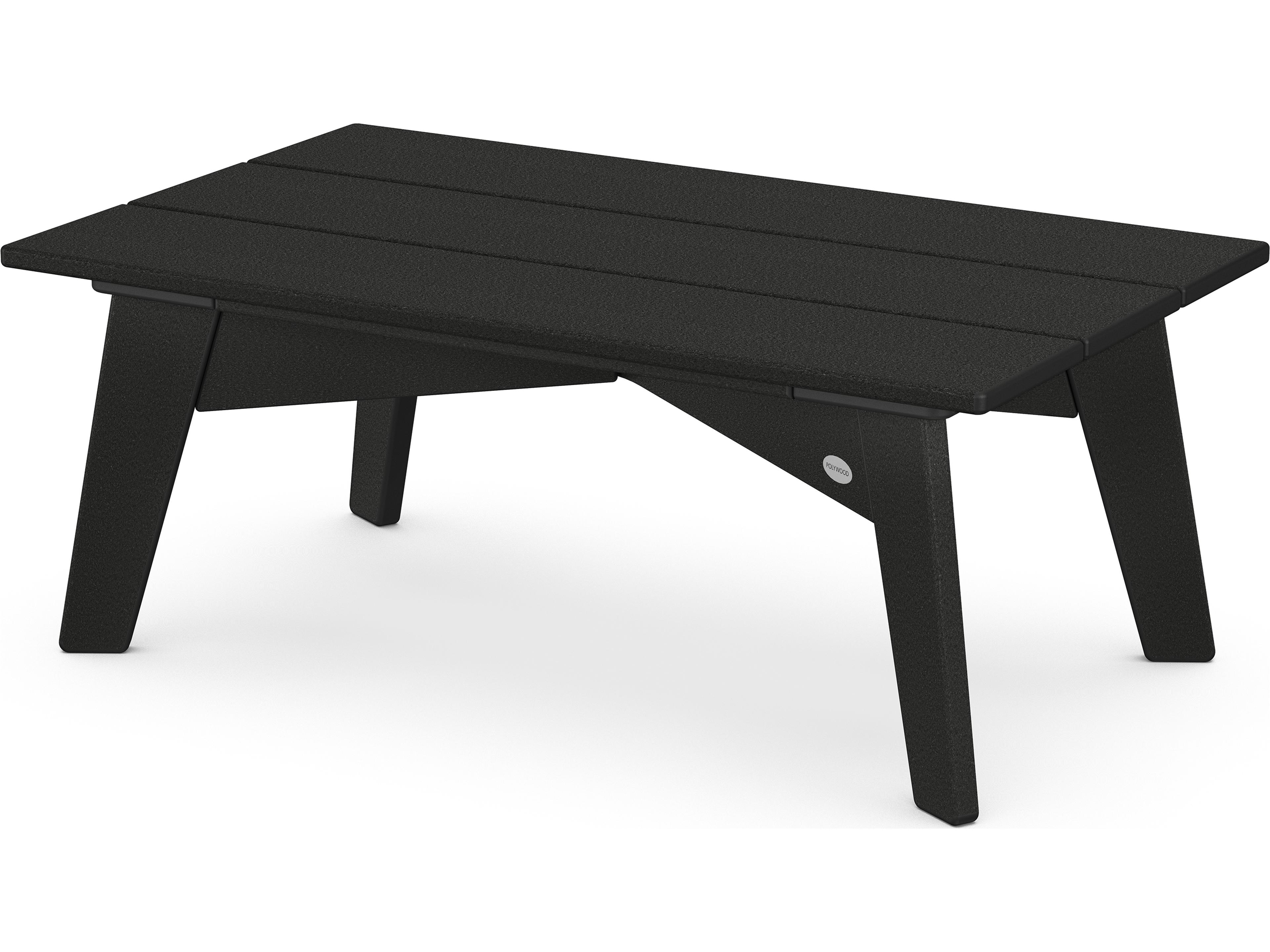POLYWOOD® Riviera Modern Recycled Plastic Rectangular Patio Coffee Table
