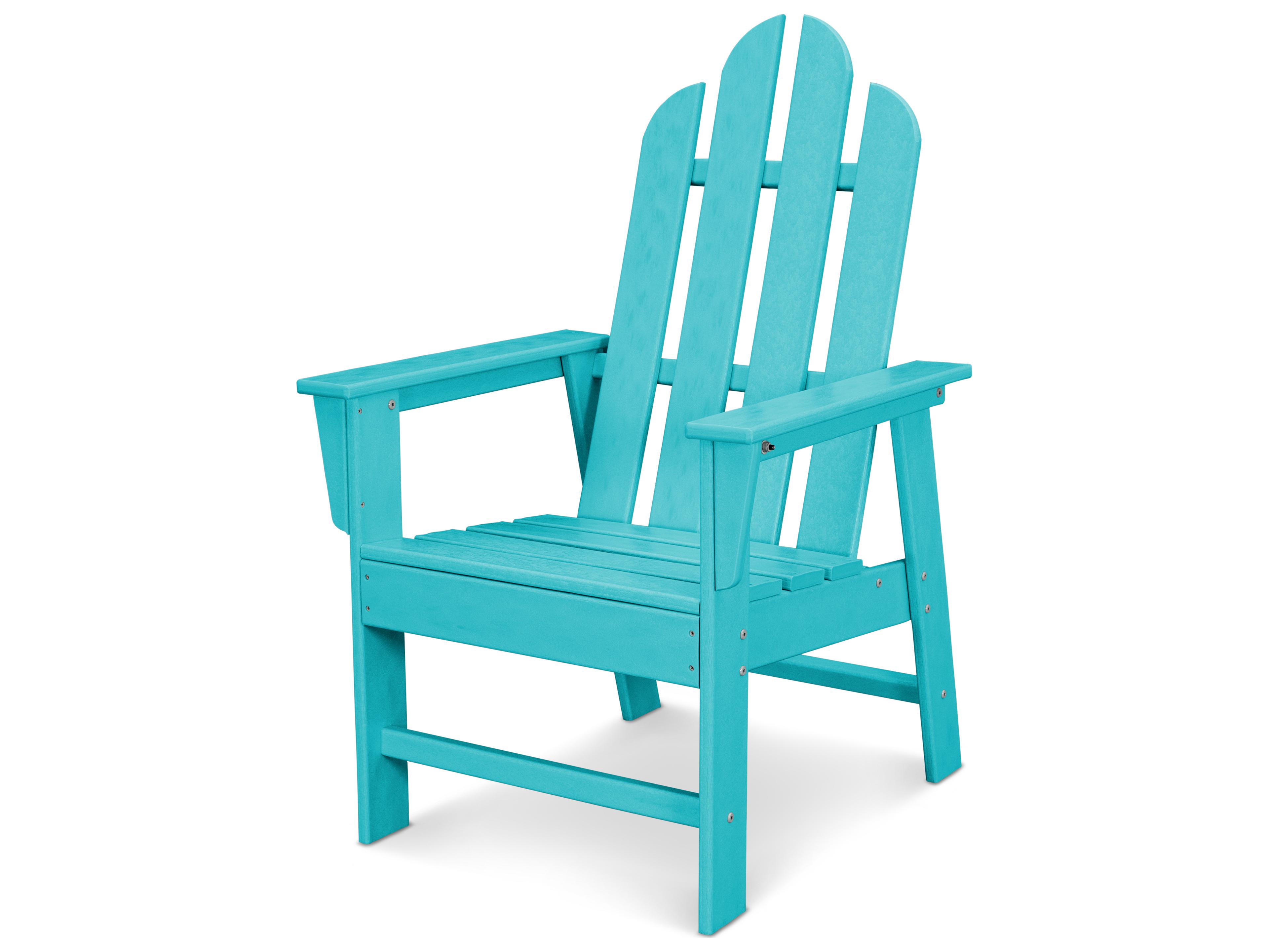 POLYWOOD® Long Island Recycled Plastic Adirondack Dining Arm Chair