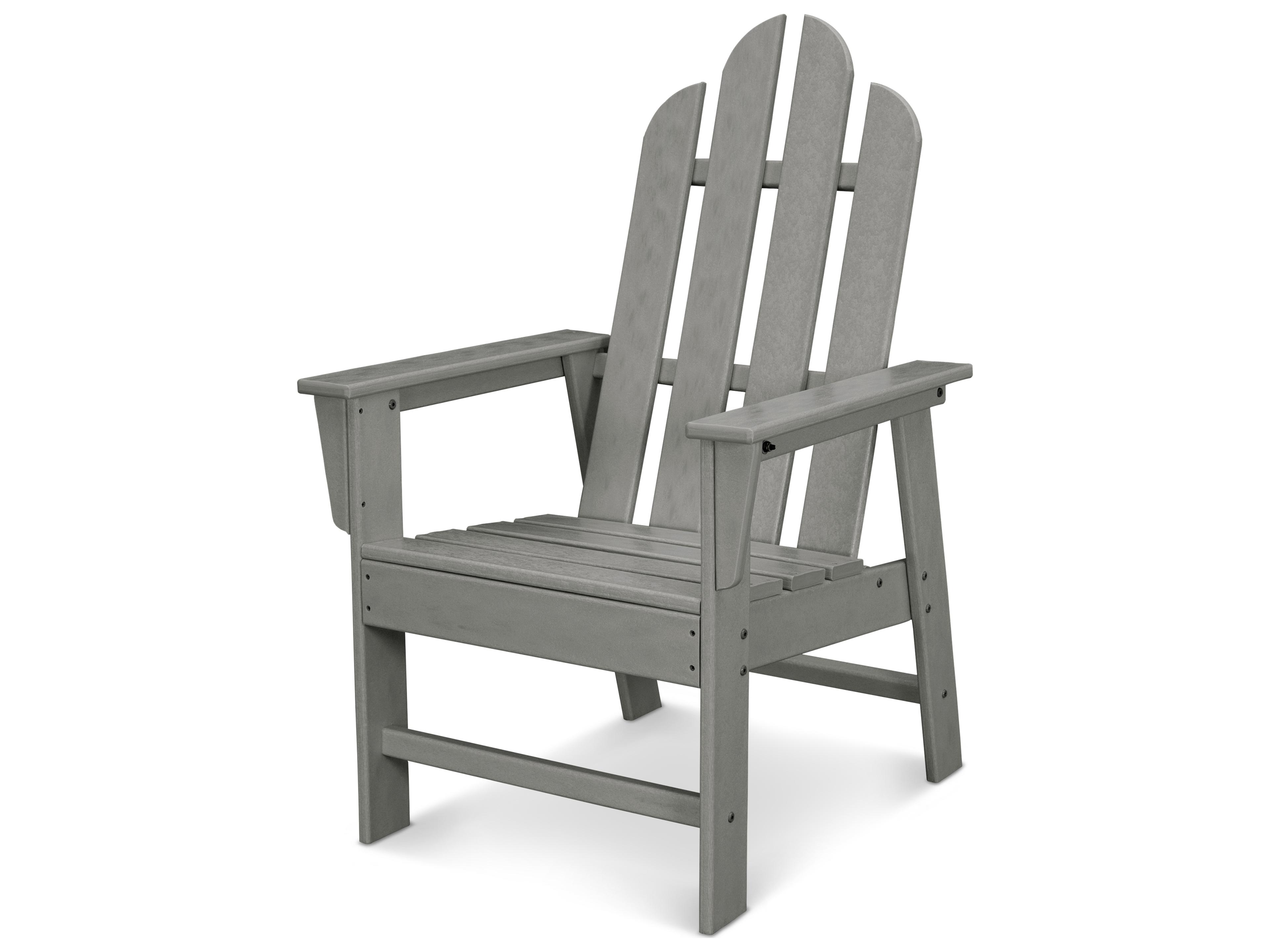POLYWOOD® Long Island Recycled Plastic Adirondack Dining Arm Chair