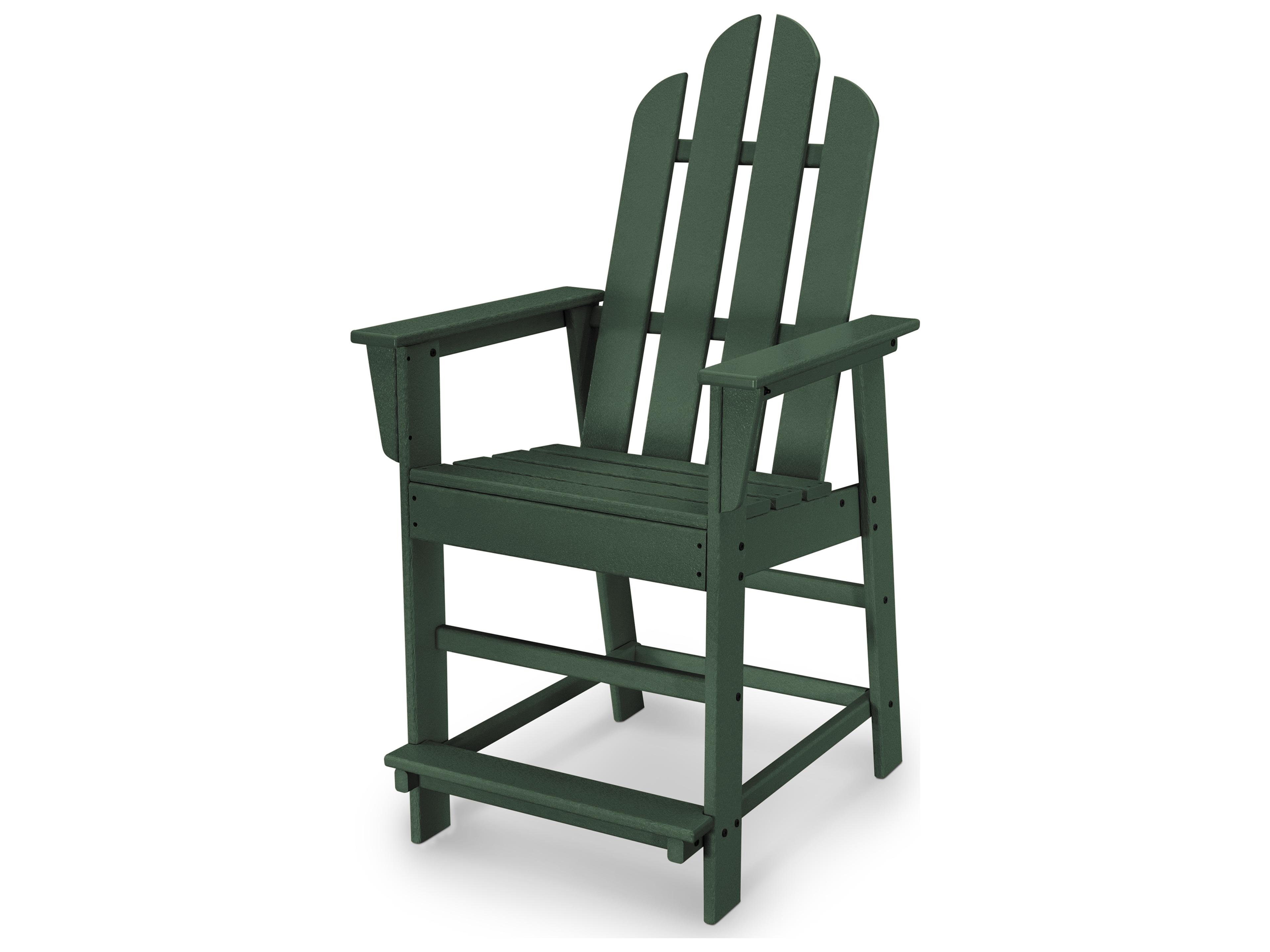 POLYWOOD® Long Island Recycled Plastic Outdoor Counter Chair
