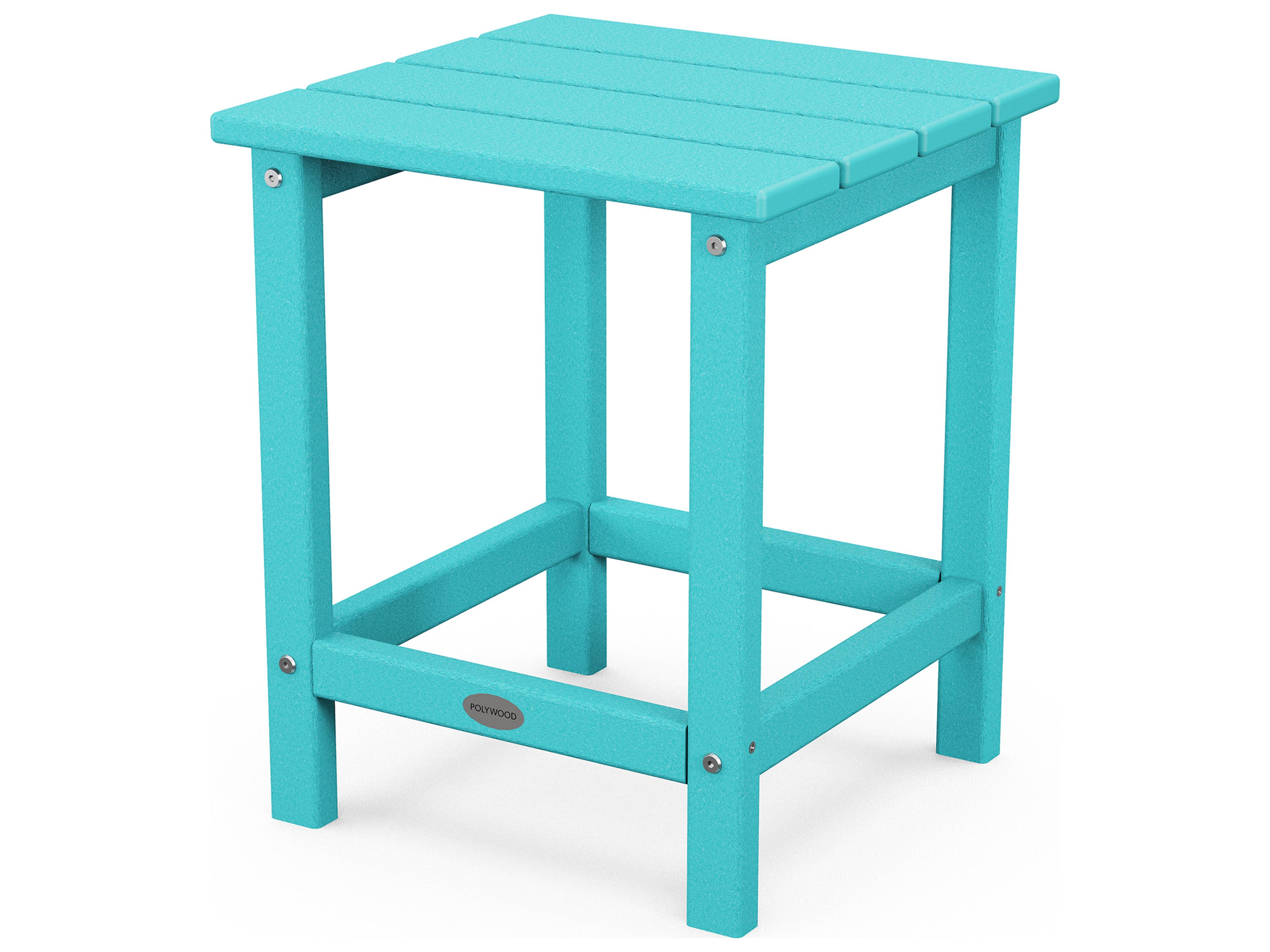 Long Island Recycled Plastic Square Patio End Table
