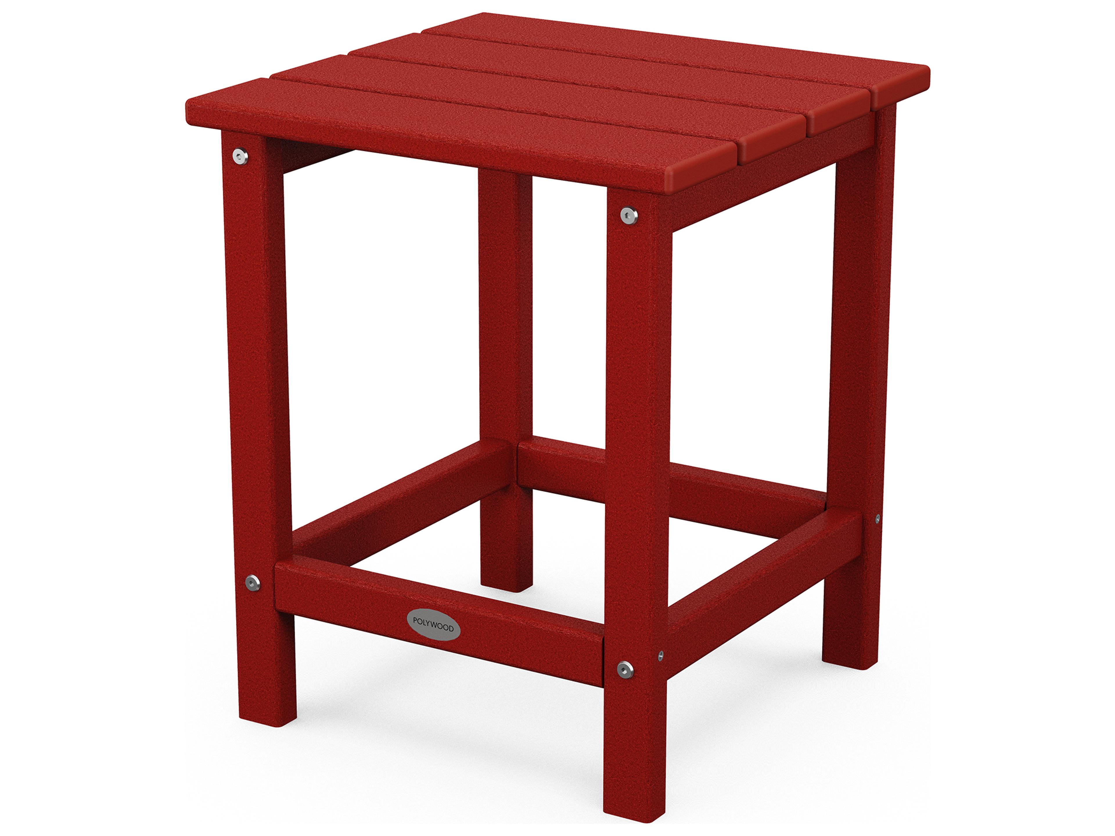 POLYWOOD® Long Island Recycled Plastic Square Patio End Table