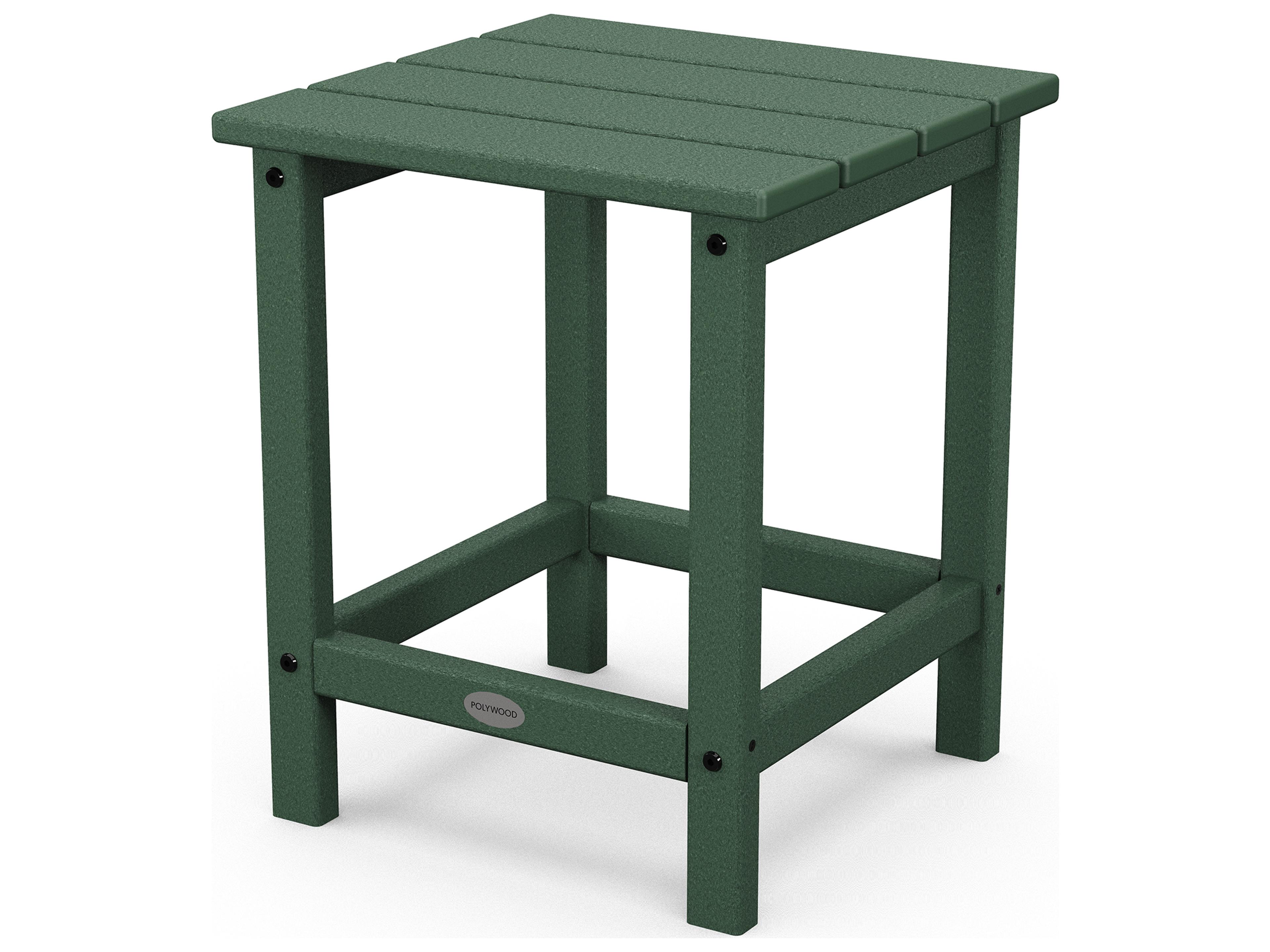 POLYWOOD® Long Island Recycled Plastic Square Patio End Table