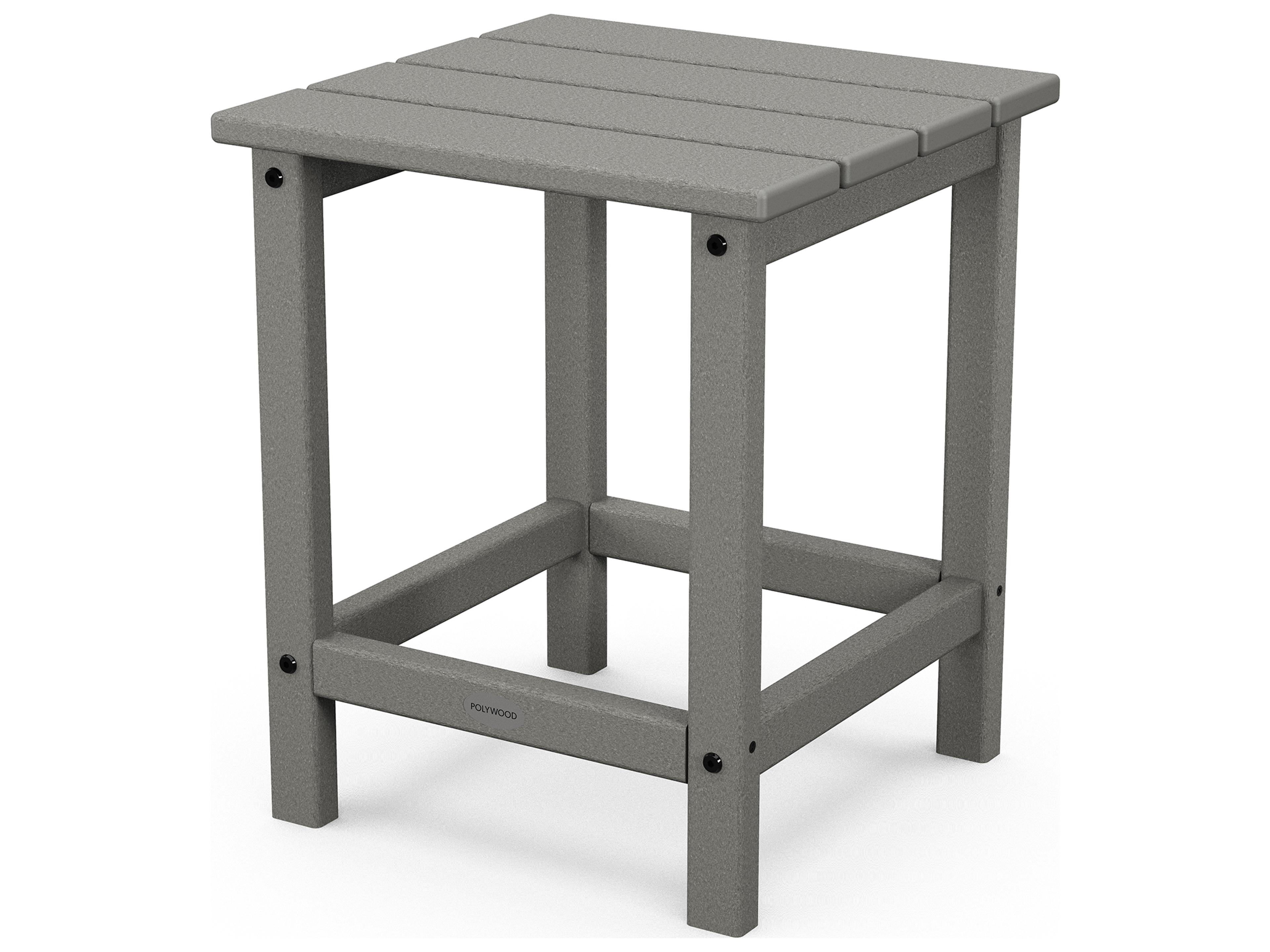 POLYWOOD® Long Island Recycled Plastic Square Patio End Table