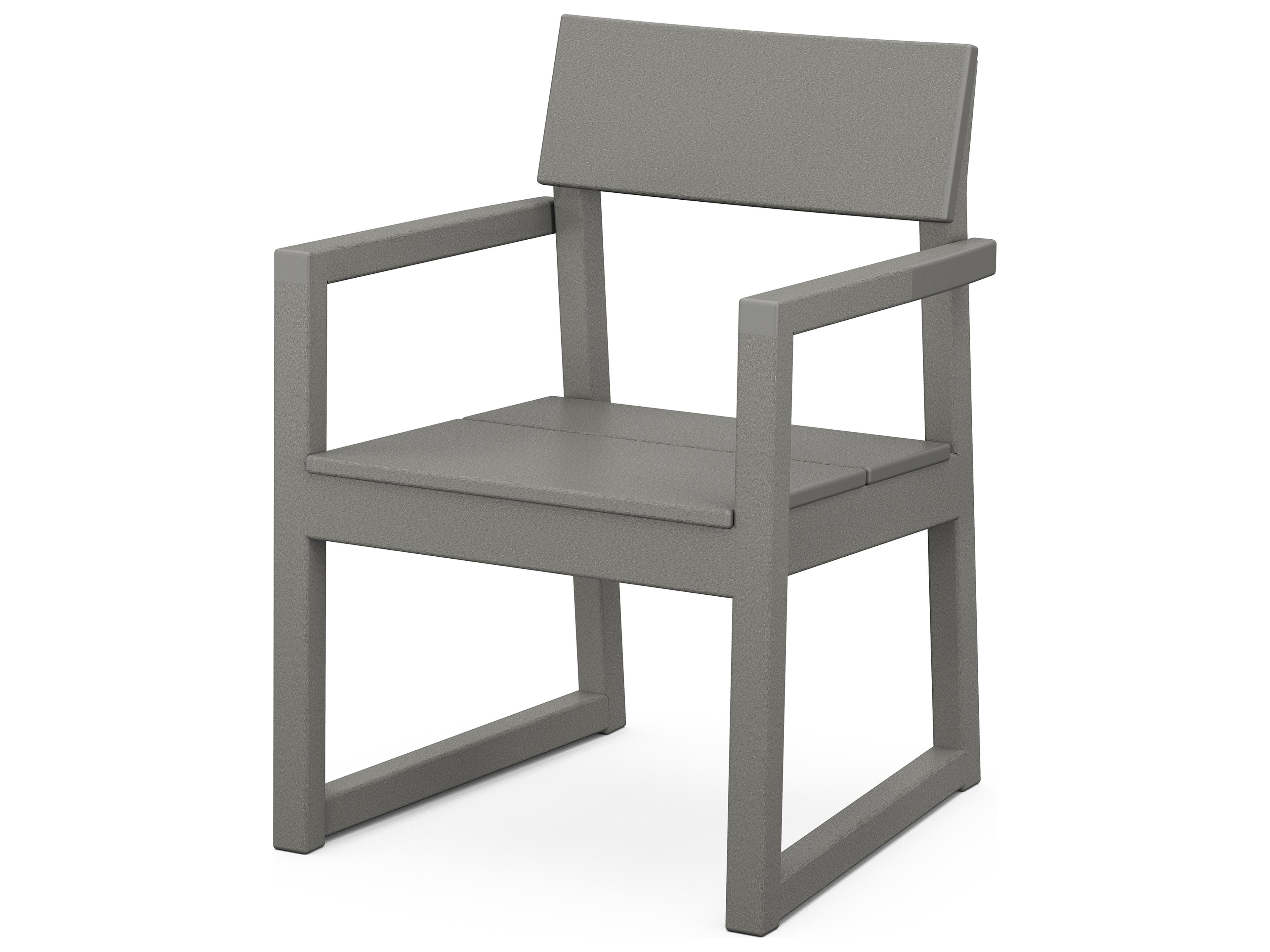 POLYWOOD® Edge Recycled Plastic Outdoor Dining Arm Chair