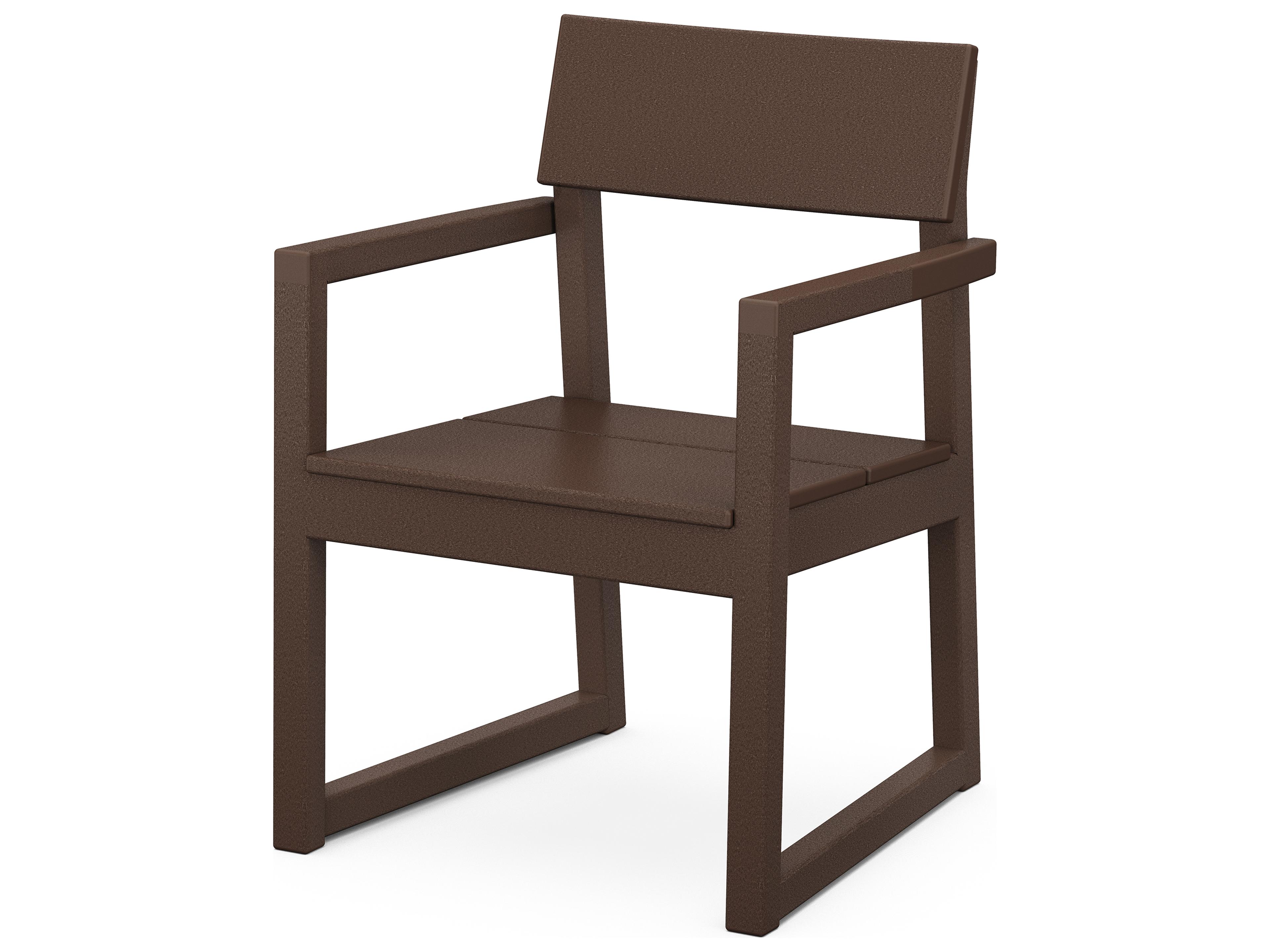 POLYWOOD® Edge Recycled Plastic Outdoor Dining Arm Chair