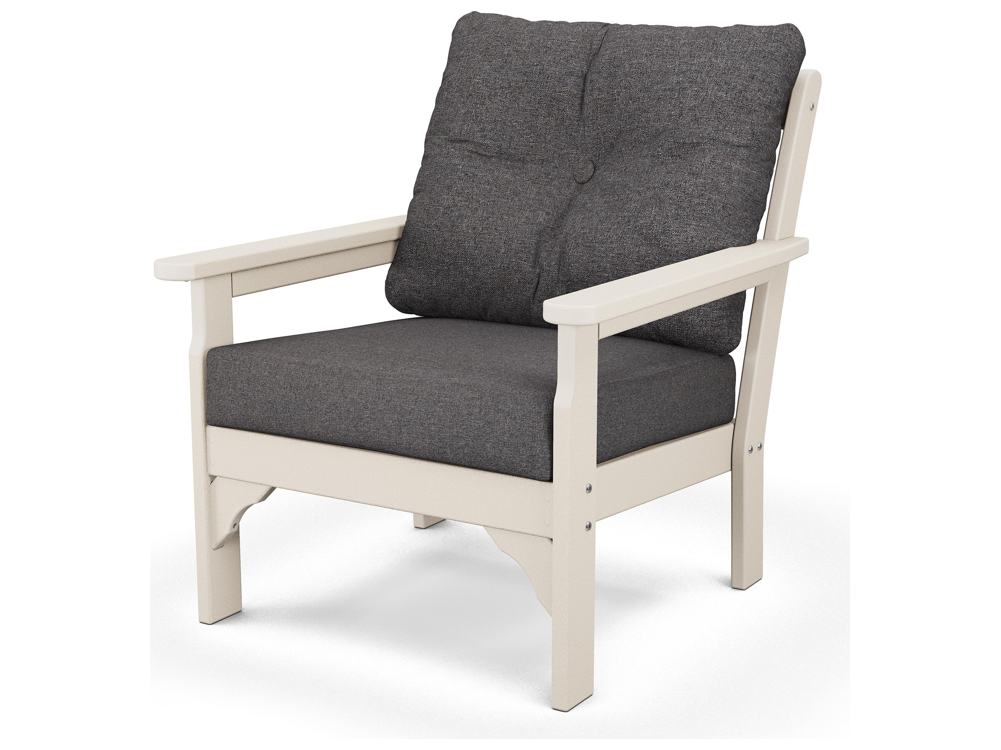POLYWOOD Vineyard Deep Seating Outdoor Patio Lounge Chair