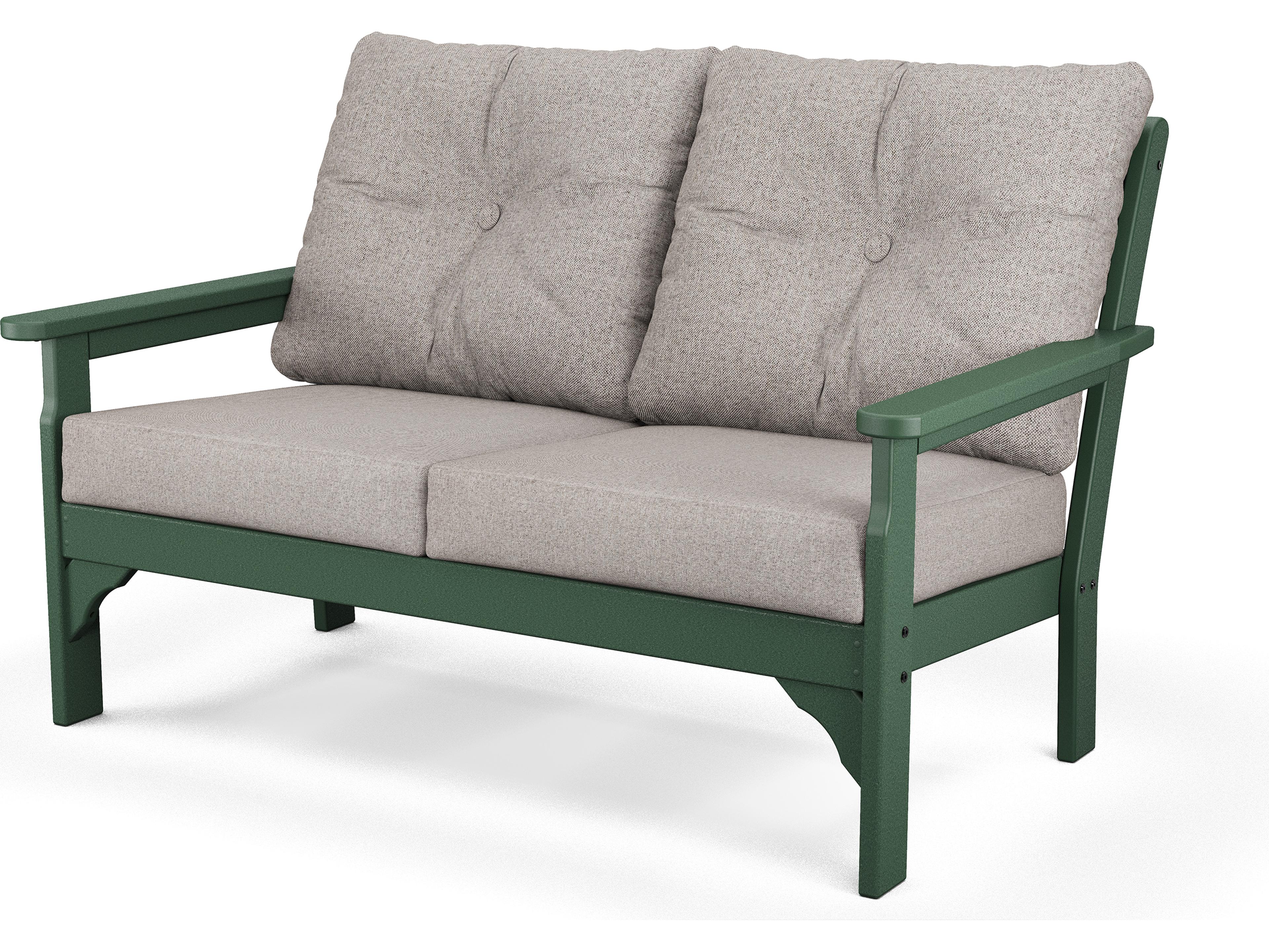 POLYWOOD® Vineyard Recycled Plastic Deep Seating Settee